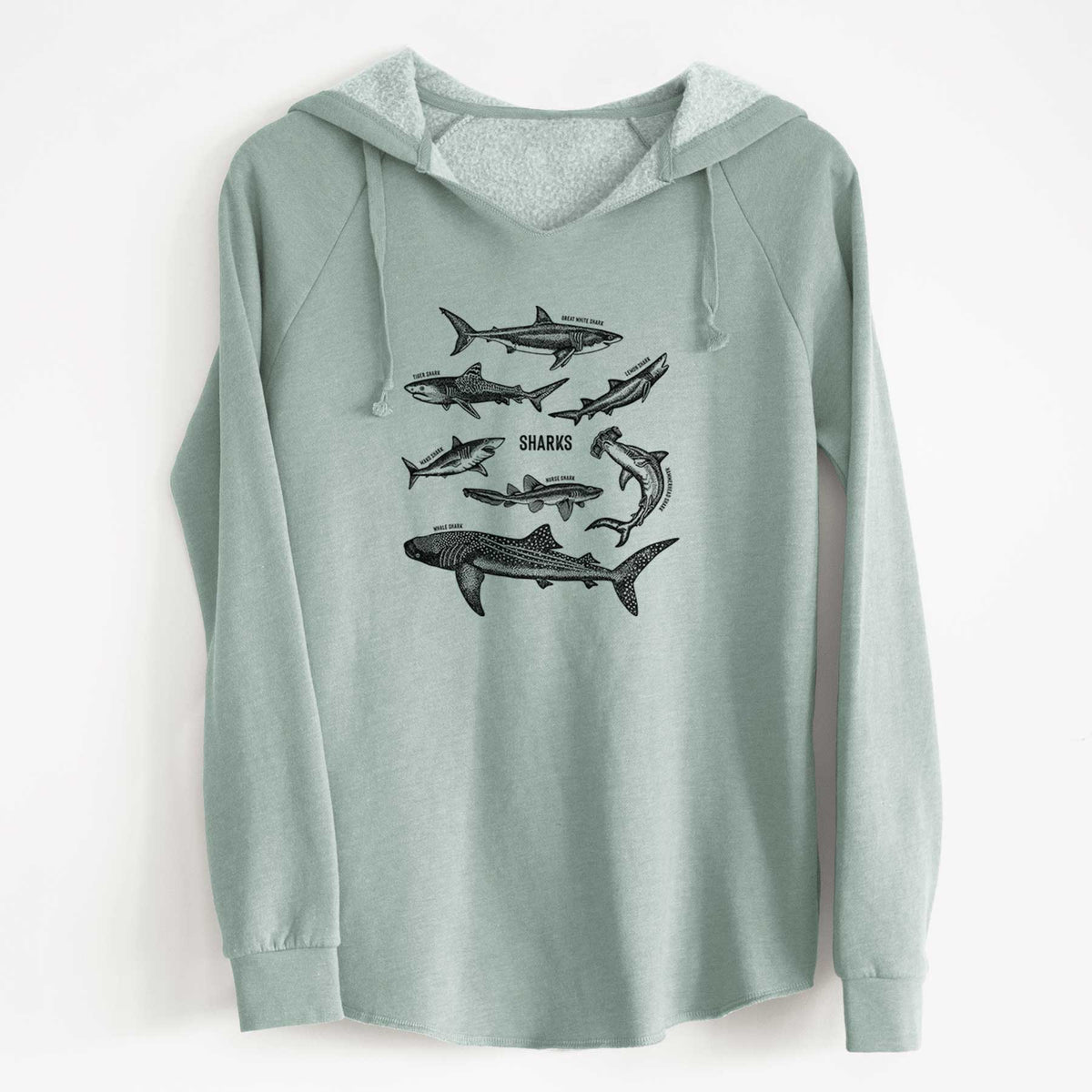 Shark Chart - Cali Wave Hooded Sweatshirt