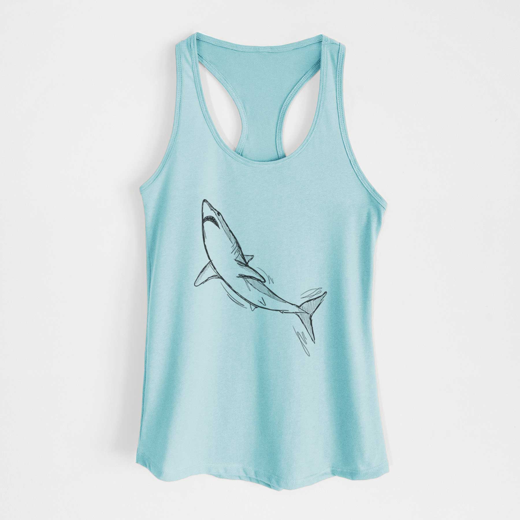 Shortfin Mako Shark - Women's Racerback Tanktop
