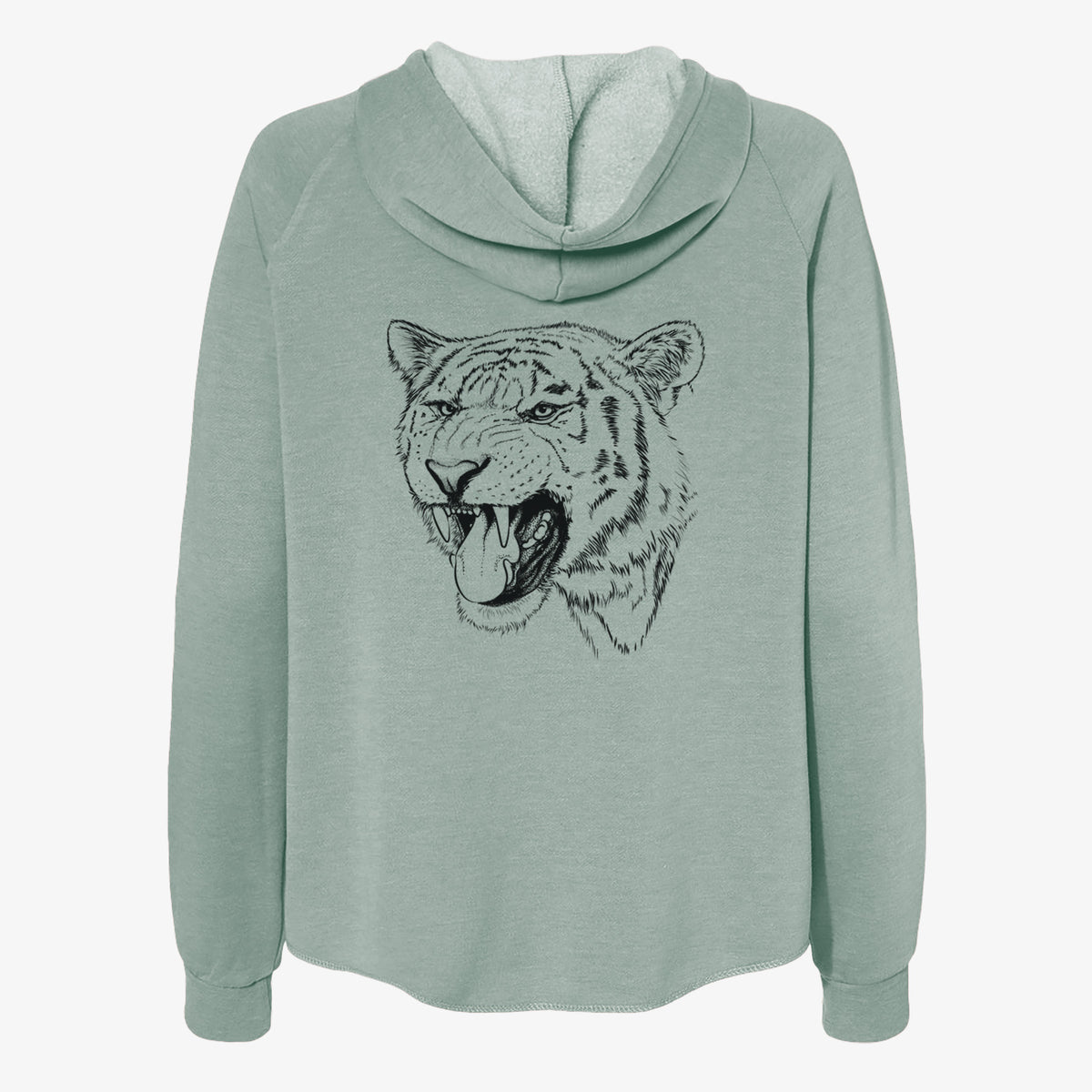 Siberian Tiger - Panthera tigris altaica - Women&#39;s Cali Wave Zip-Up Sweatshirt