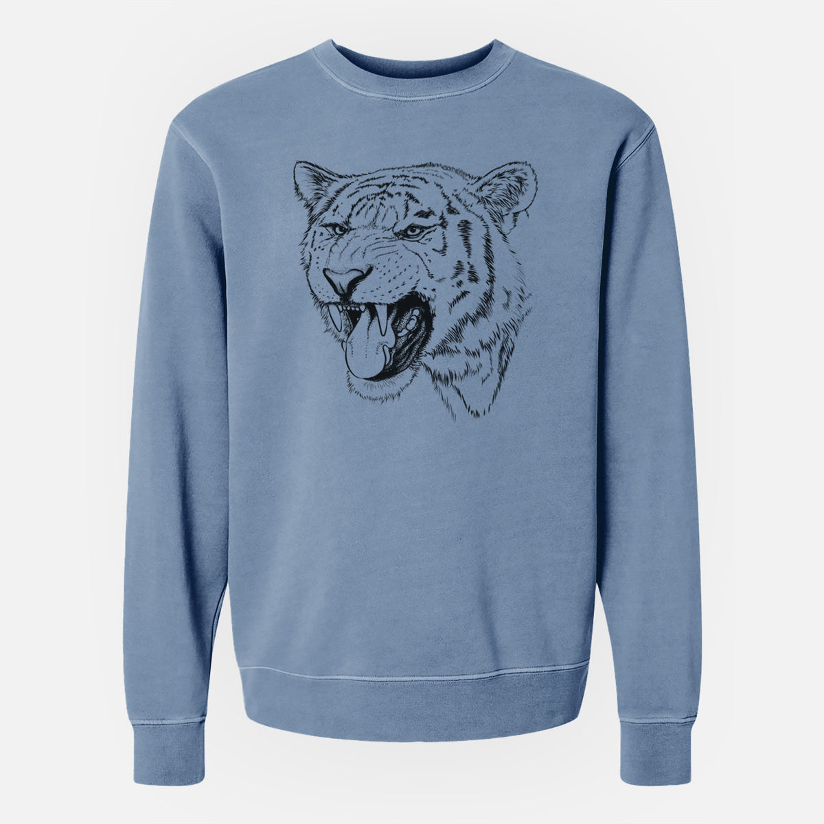Siberian Tiger - Panthera tigris altaica - Unisex Pigment Dyed Crew Sweatshirt
