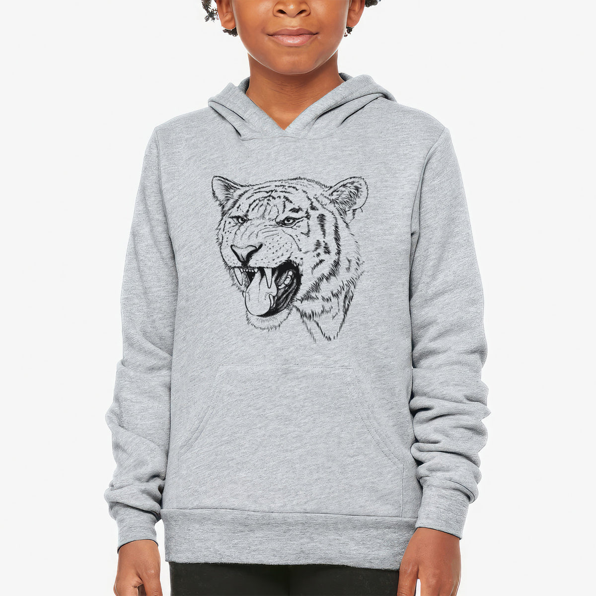 Siberian Tiger - Panthera tigris altaica - Youth Hoodie Sweatshirt