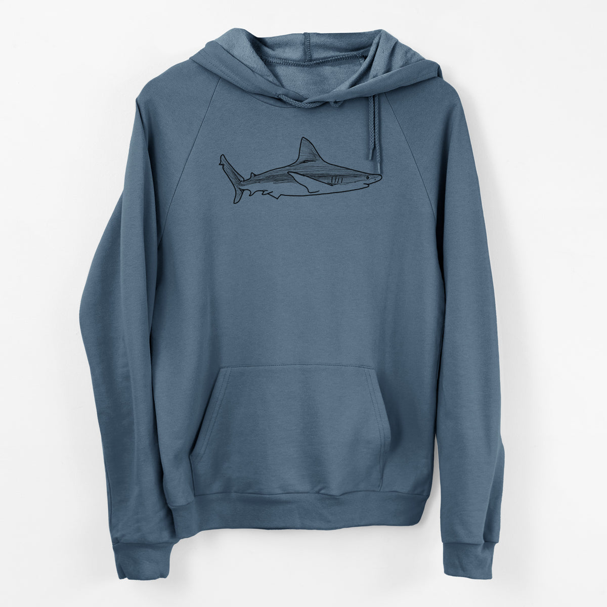 Silvertip Shark Side - Unisex Pullover Hoodie - Made in USA - 100% Organic Cotton