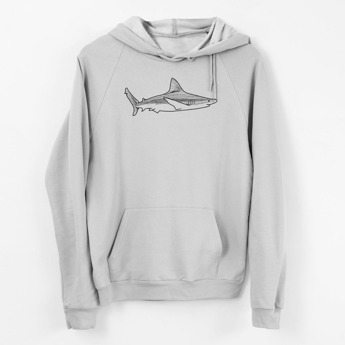 Silvertip Shark Side - Unisex Pullover Hoodie - Made in USA - 100% Organic Cotton