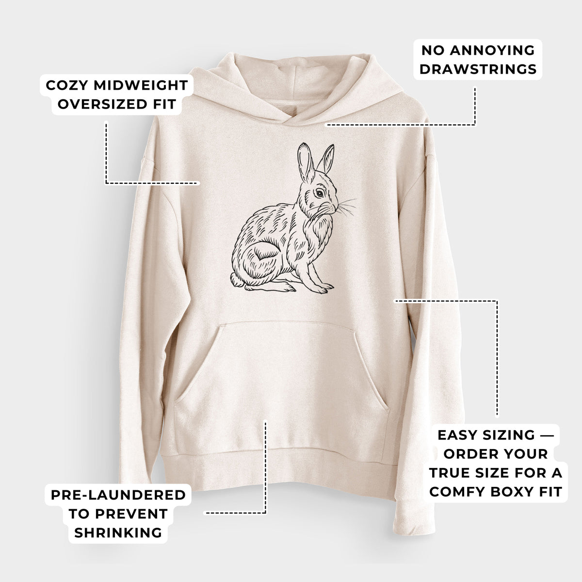 Snoeshoe Hare  - Bodega Midweight Hoodie