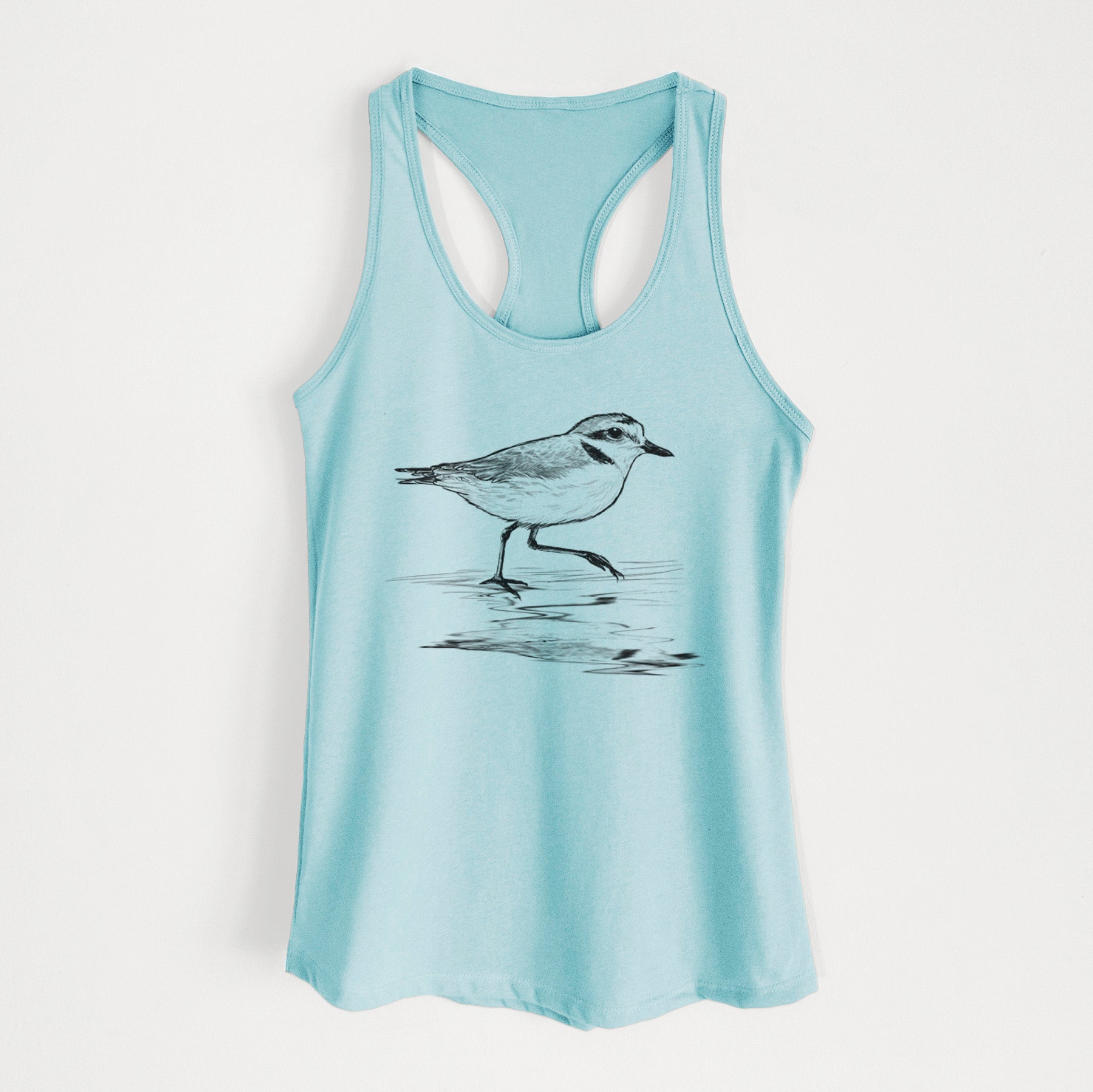 Western Snowy Plover - Charadrius nivosus nivosus - Women's Racerback Tanktop