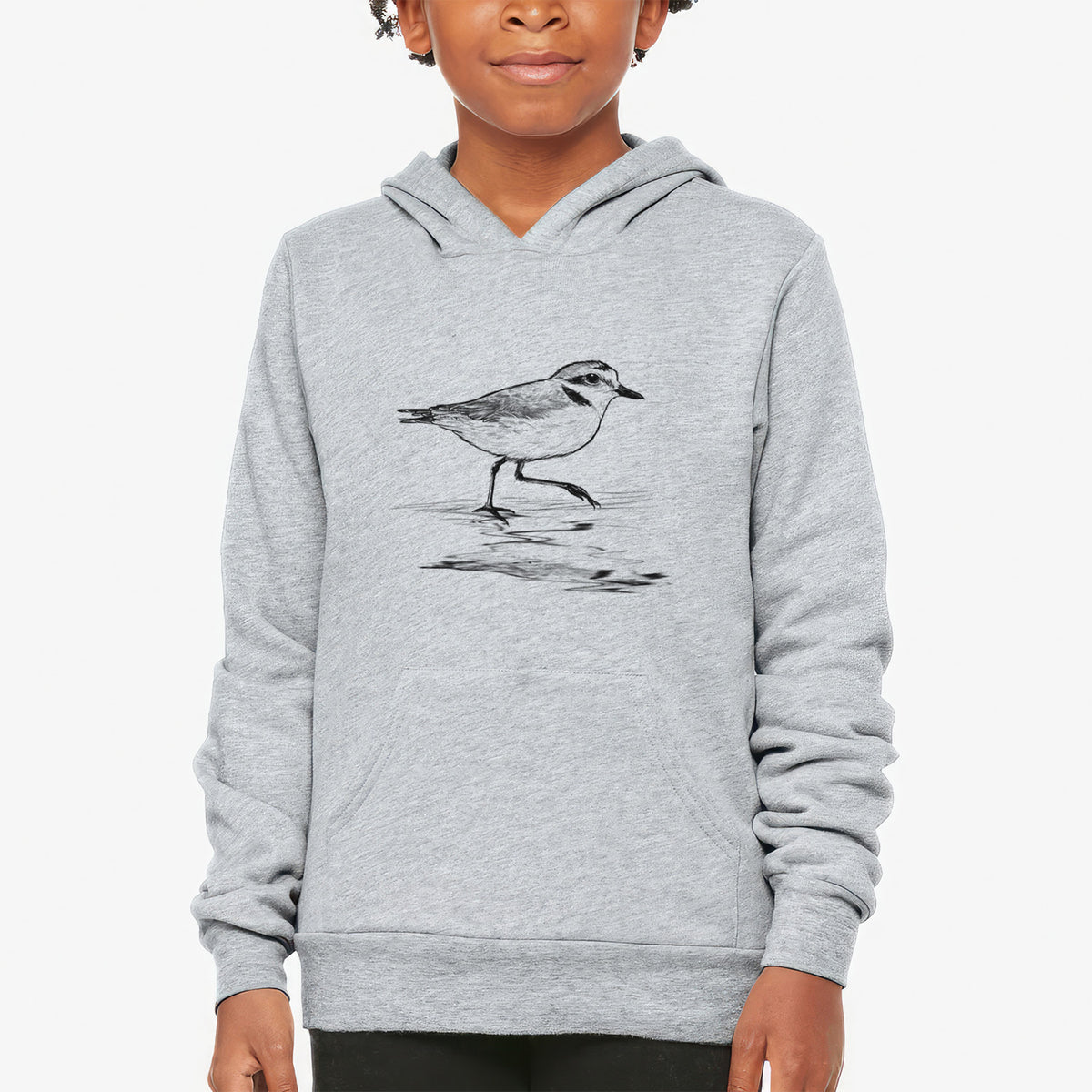 Western Snowy Plover - Charadrius nivosus nivosus - Youth Hoodie Sweatshirt
