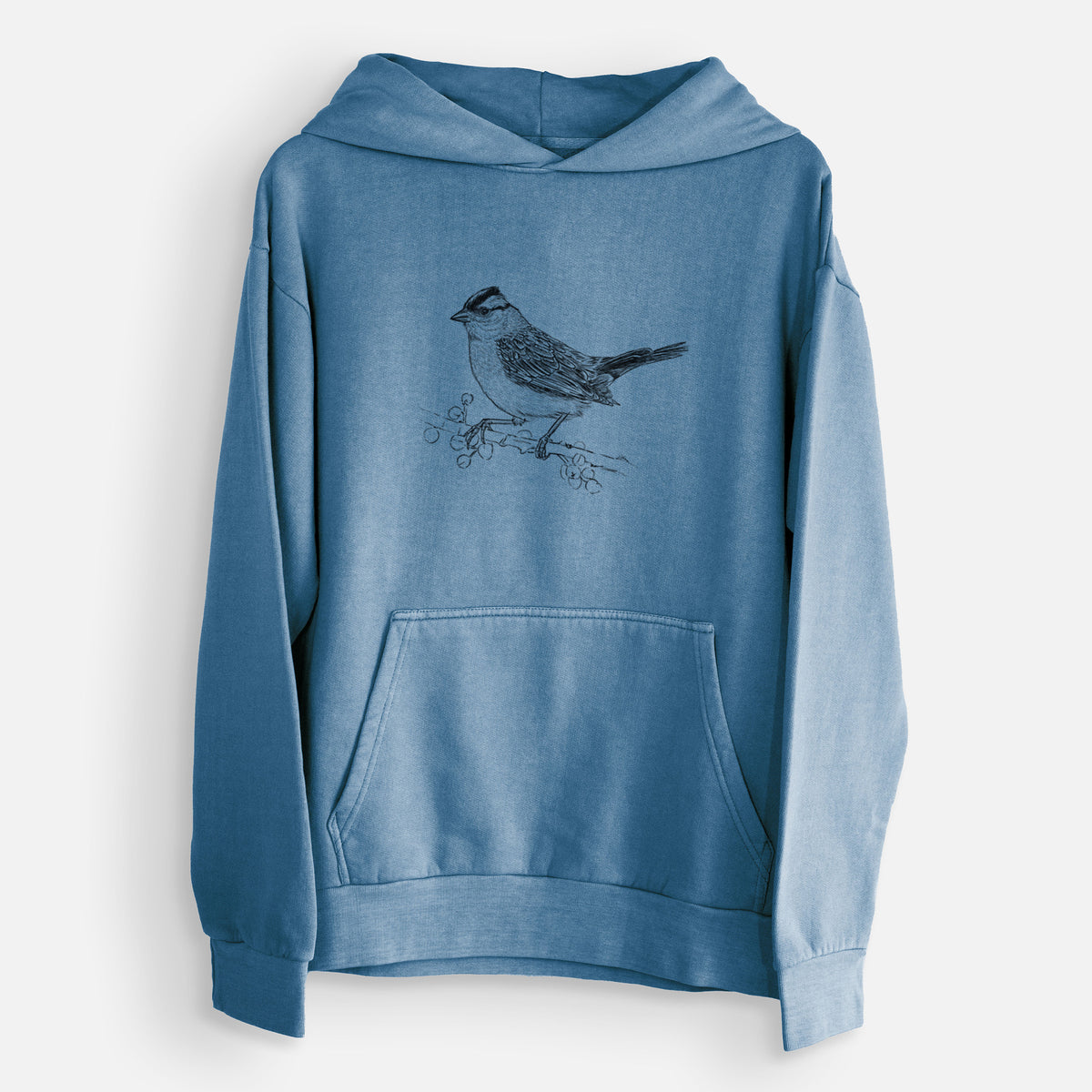 White-crowned Sparrow - Zonotrichia leucophrys  - Urban Heavyweight Hoodie