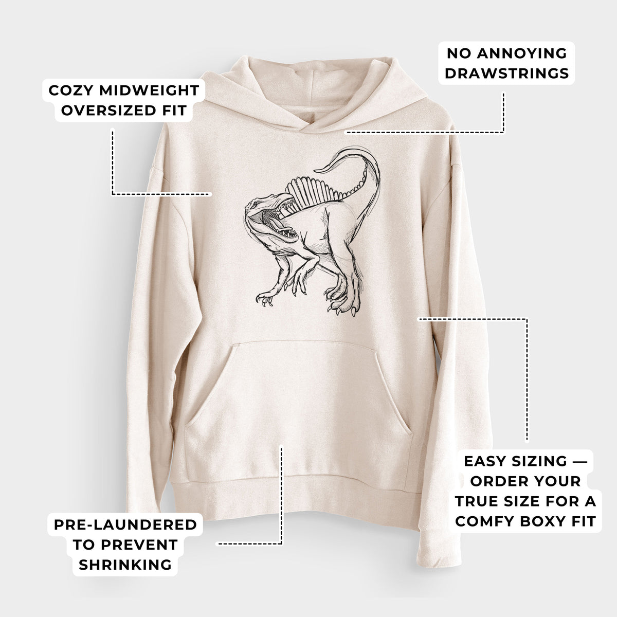 Spinosaurus Aegyptiacus  - Bodega Midweight Hoodie