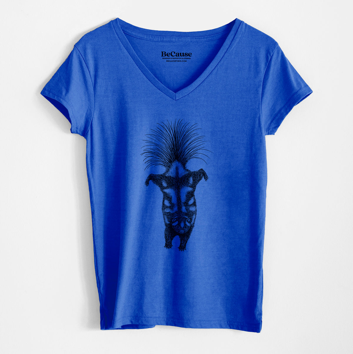 Eastern Spotted Skunk - Spilogale putorius - Women&#39;s 100% Recycled V-neck