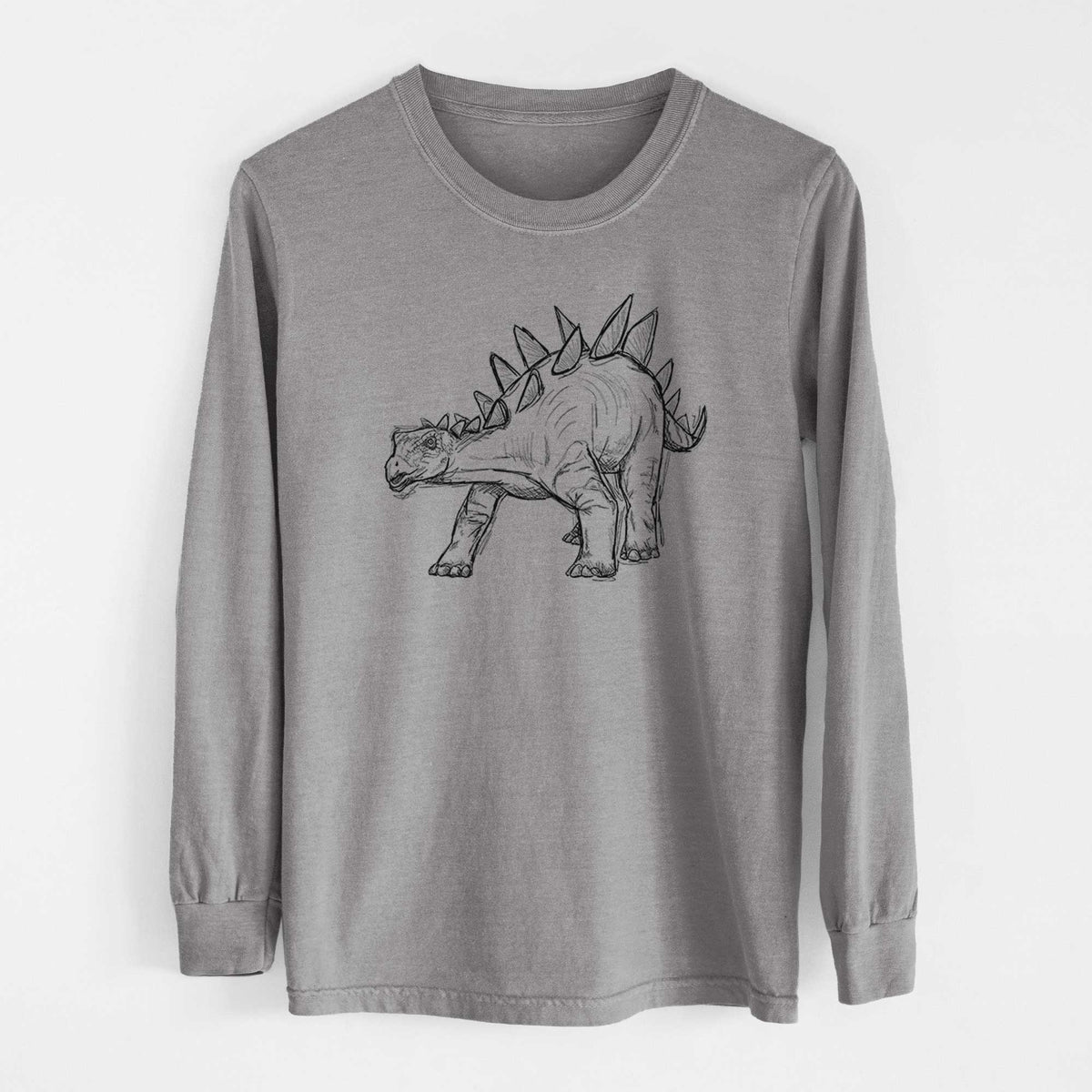 Stegosaurus Stenops - Heavyweight 100% Cotton Long Sleeve