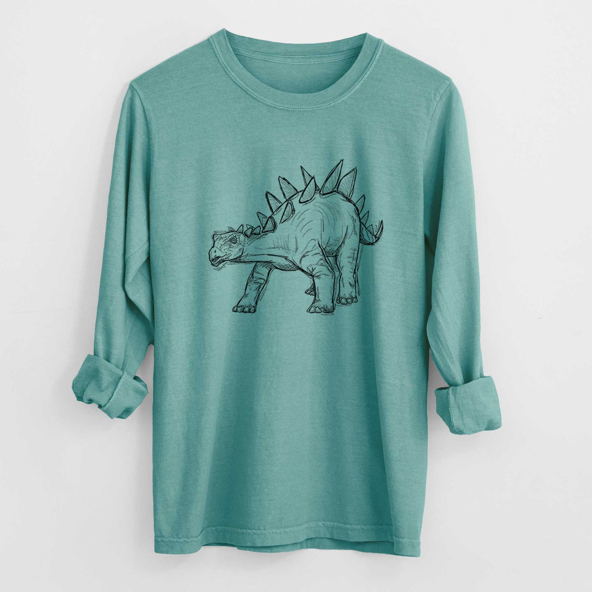 Stegosaurus Stenops - Heavyweight 100% Cotton Long Sleeve