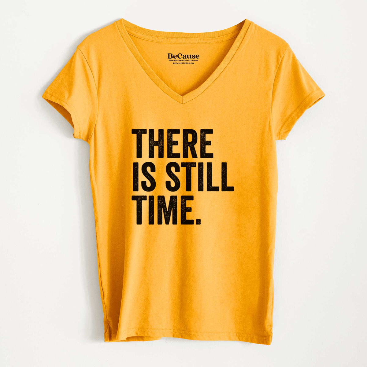 There&#39;s Still Time - Women&#39;s 100% Recycled V-neck