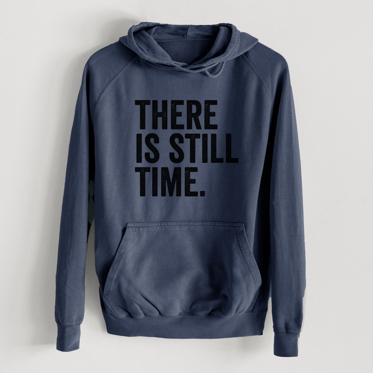 There&#39;s Still Time  - Mid-Weight Unisex Vintage 100% Cotton Hoodie