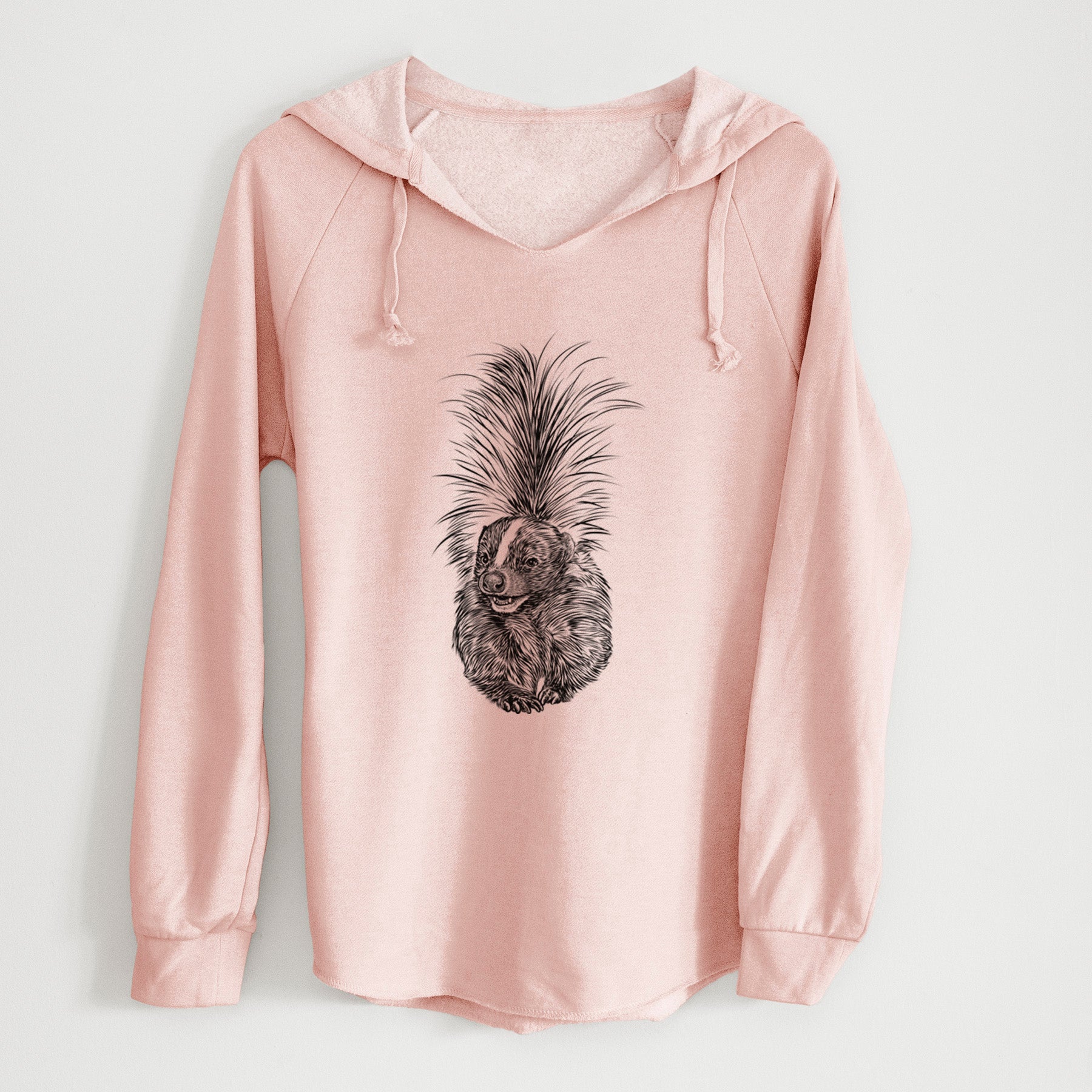 Striped Skunk - Mephitis mephitis - Cali Wave Hooded Sweatshirt