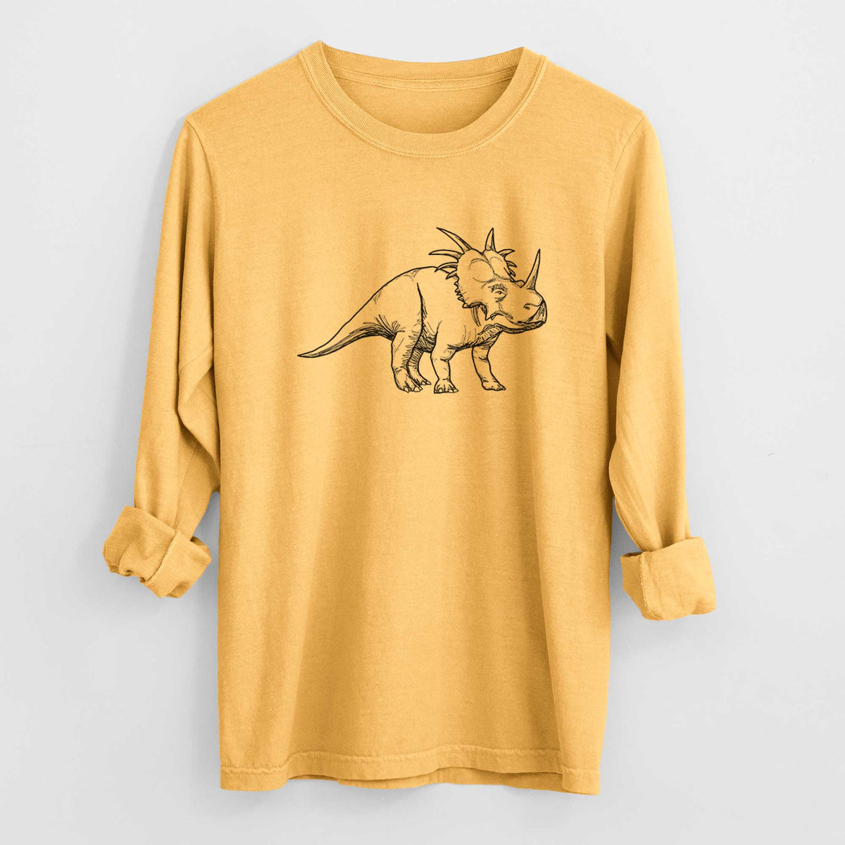 Styracosaurus Albertensis - Heavyweight 100% Cotton Long Sleeve