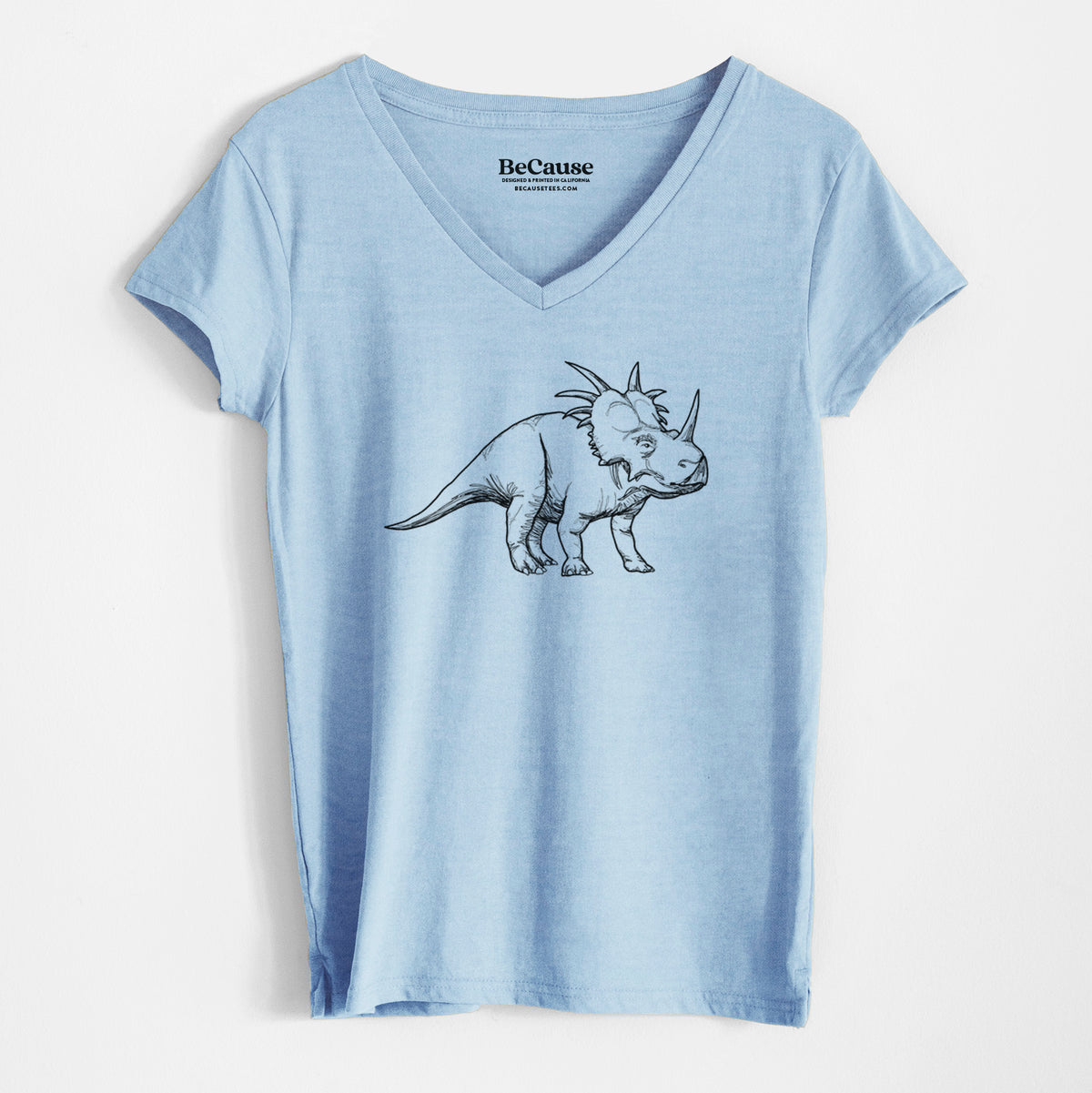 Styracosaurus Albertensis - Women&#39;s 100% Recycled V-neck