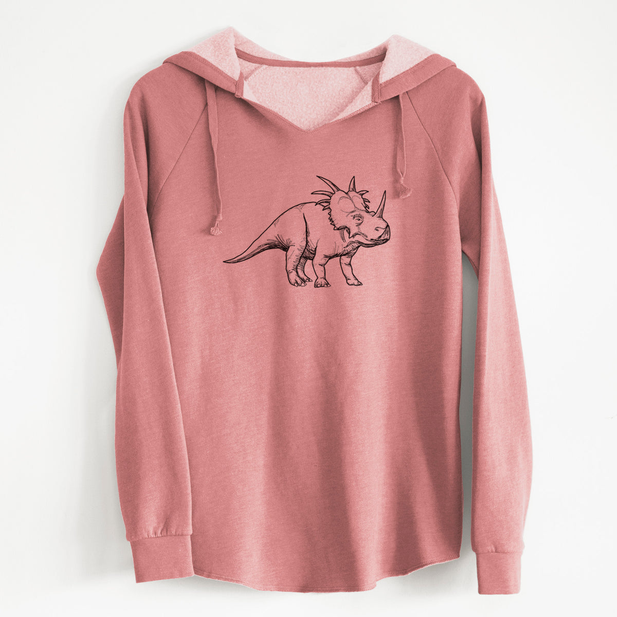 Styracosaurus Albertensis - Cali Wave Hooded Sweatshirt