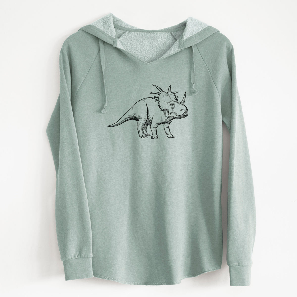 Styracosaurus Albertensis - Cali Wave Hooded Sweatshirt