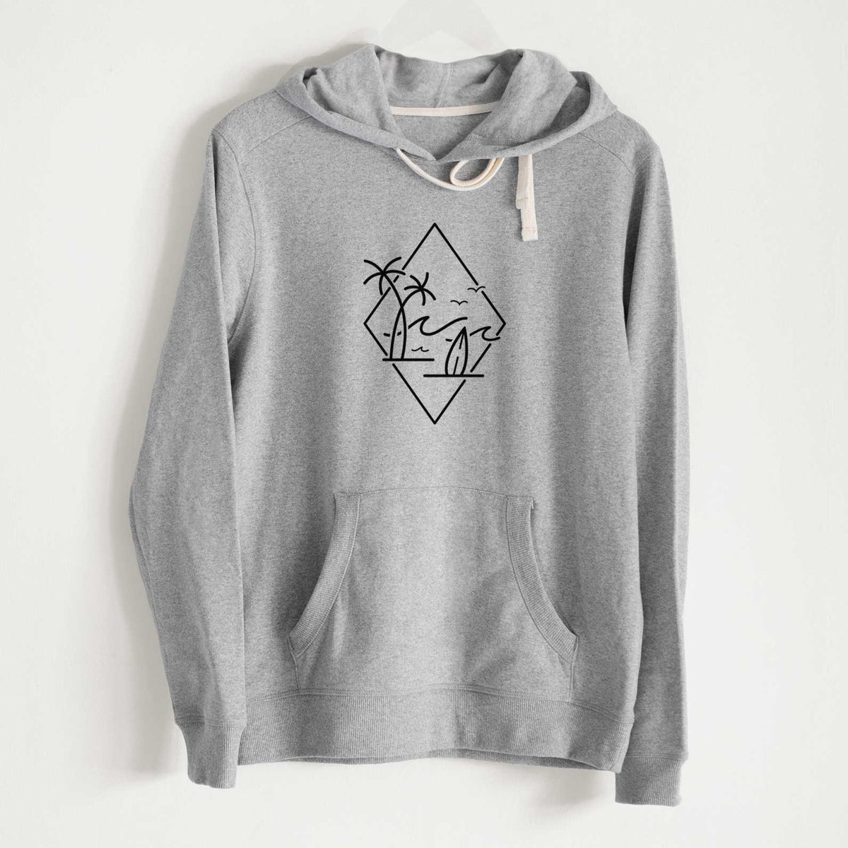 Summer Surf Diamond - Unisex Recycled Hoodie - CLOSEOUT - FINAL SALE