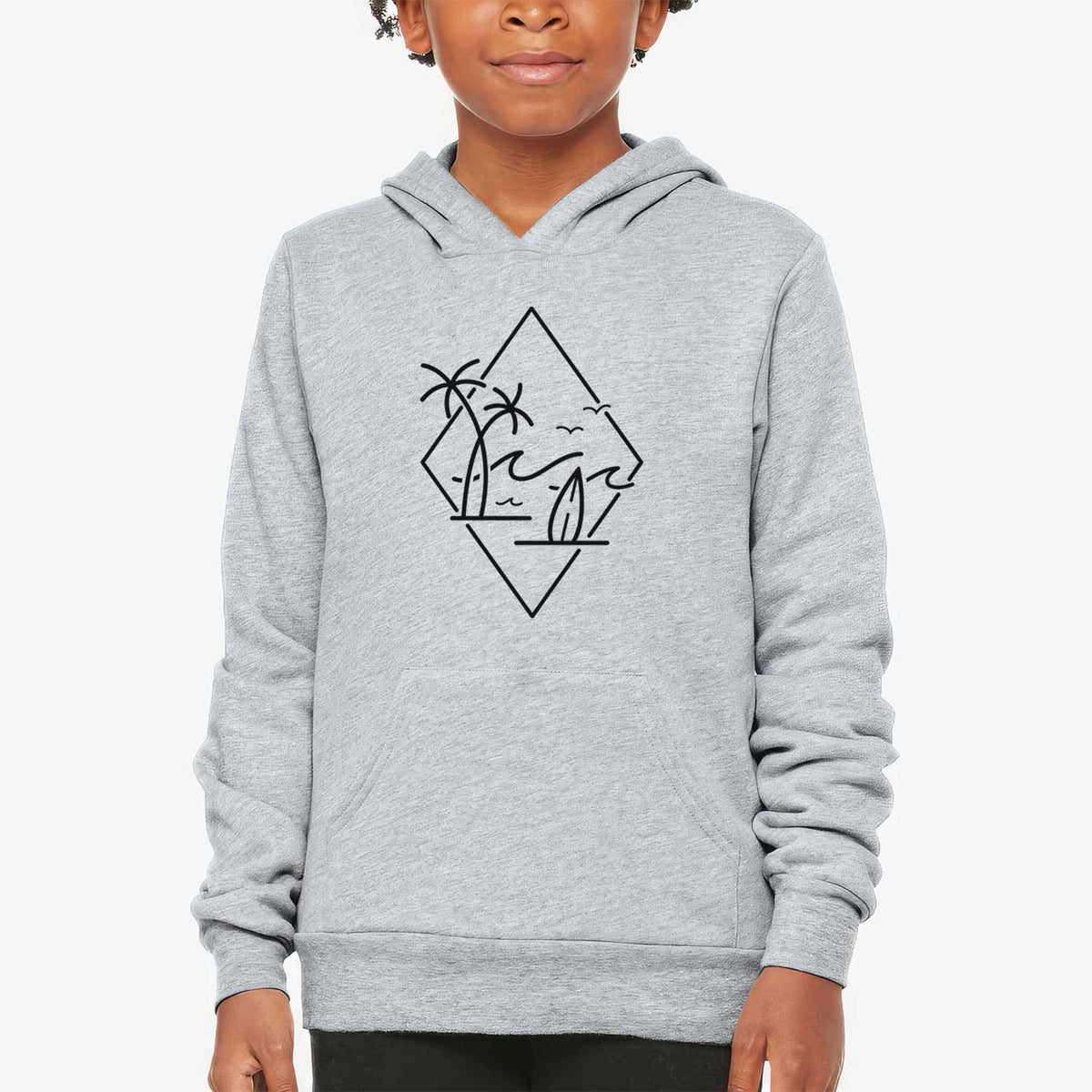 Summer Surf Diamond - Youth Hoodie Sweatshirt