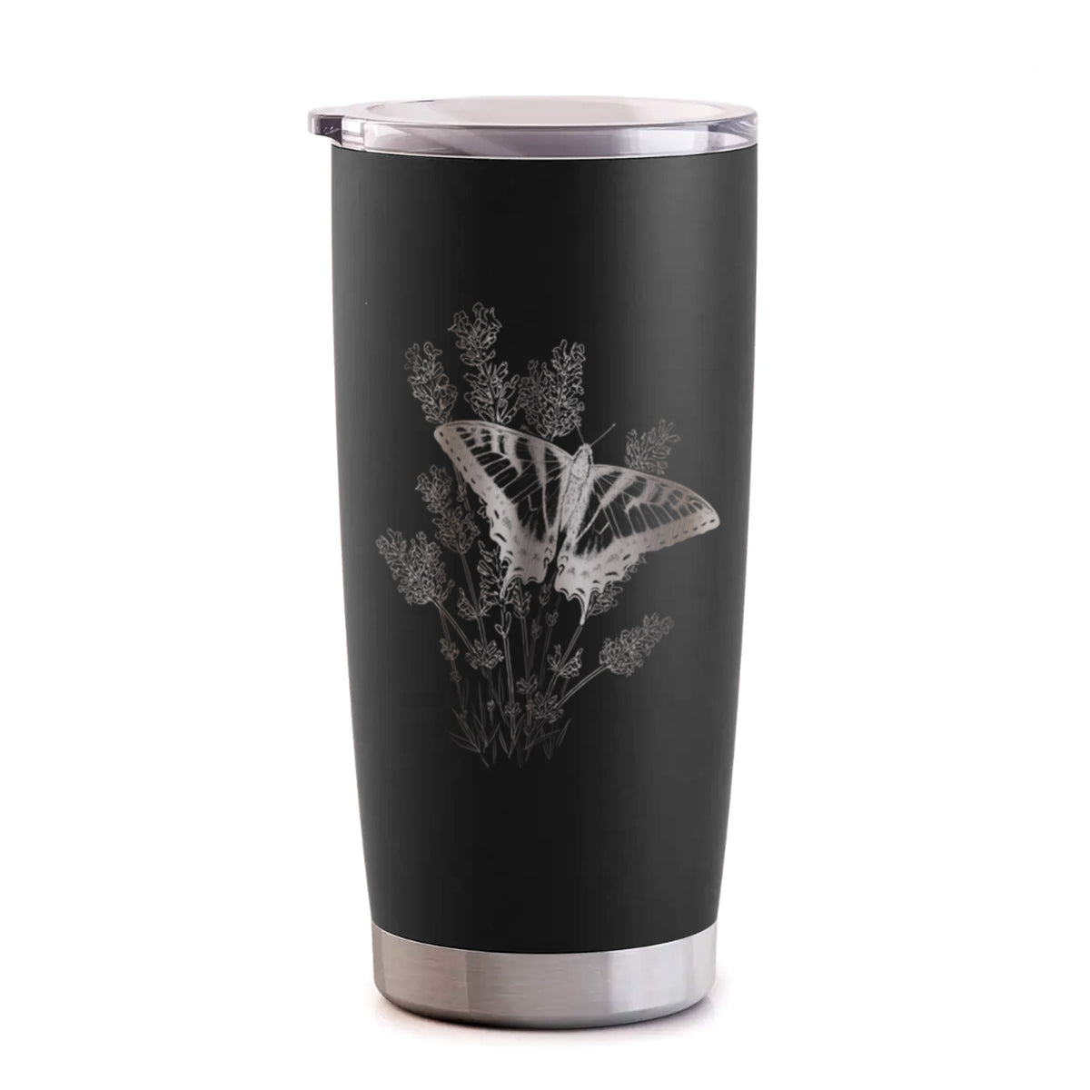 Eastern Tiger Swallowtail with Lavender - 20oz Polar Insulated Tumbler