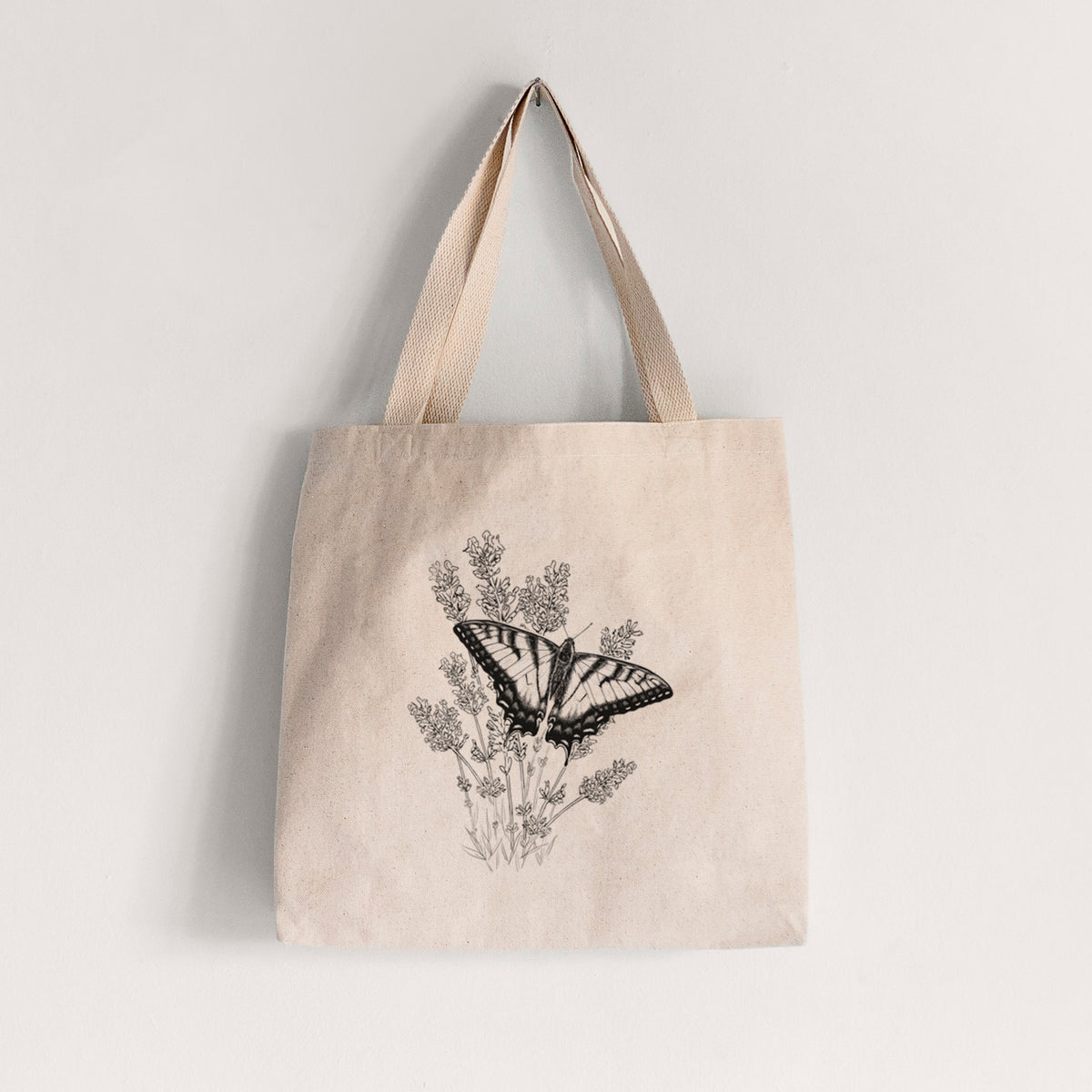 Eastern Tiger Swallowtail with Lavender - Tote Bag