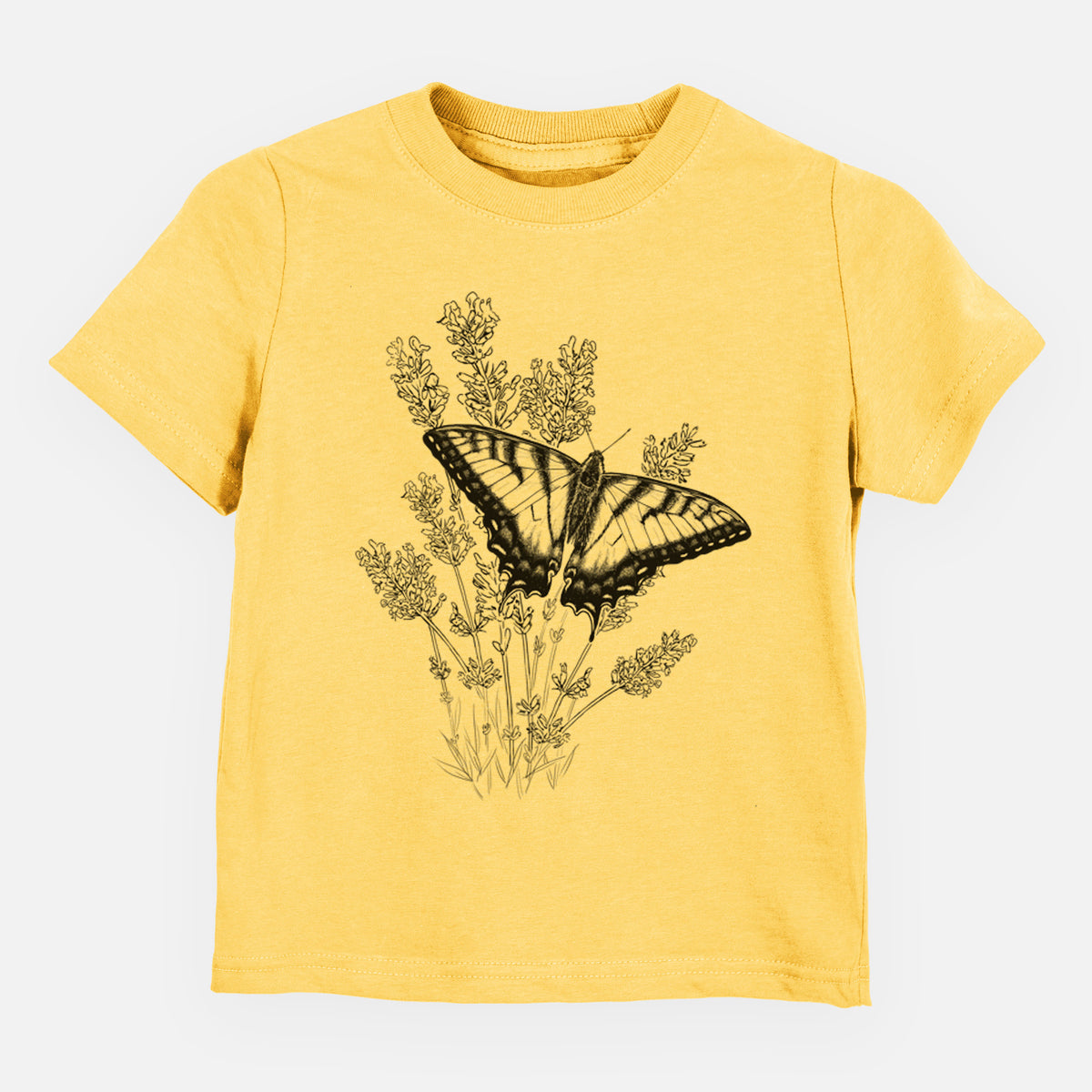 Eastern Tiger Swallowtail with Lavender - Kids Shirt