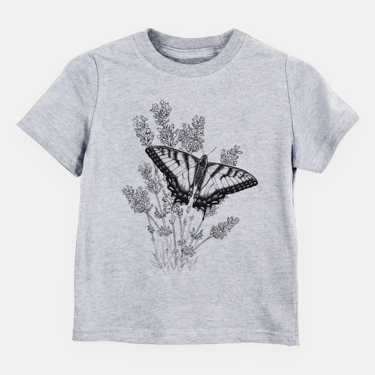 Eastern Tiger Swallowtail with Lavender - Kids Shirt