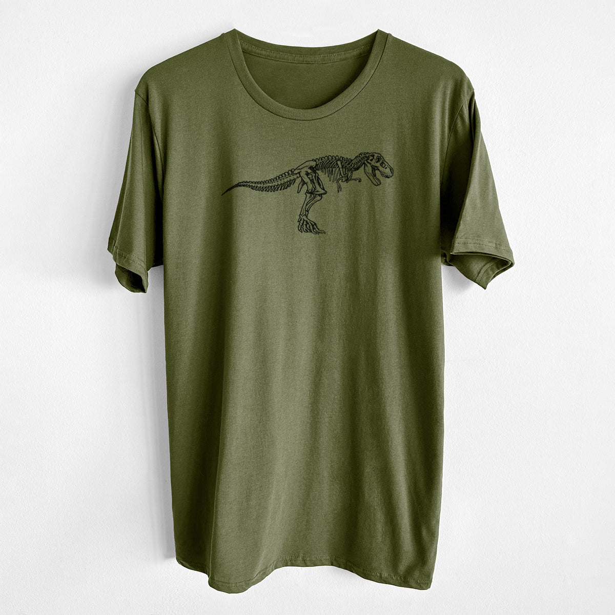 Tyrannosaurus Rex Skeleton - Unisex Crewneck - Made in USA - 100% Organic Cotton
