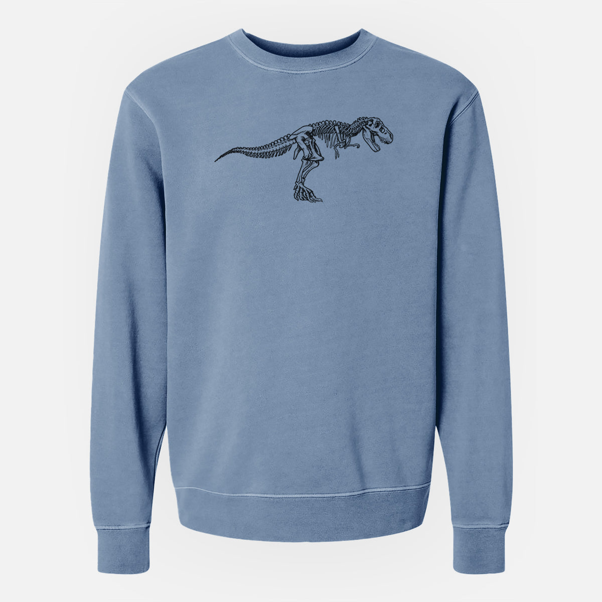 Tyrannosaurus Rex Skeleton - Unisex Pigment Dyed Crew Sweatshirt