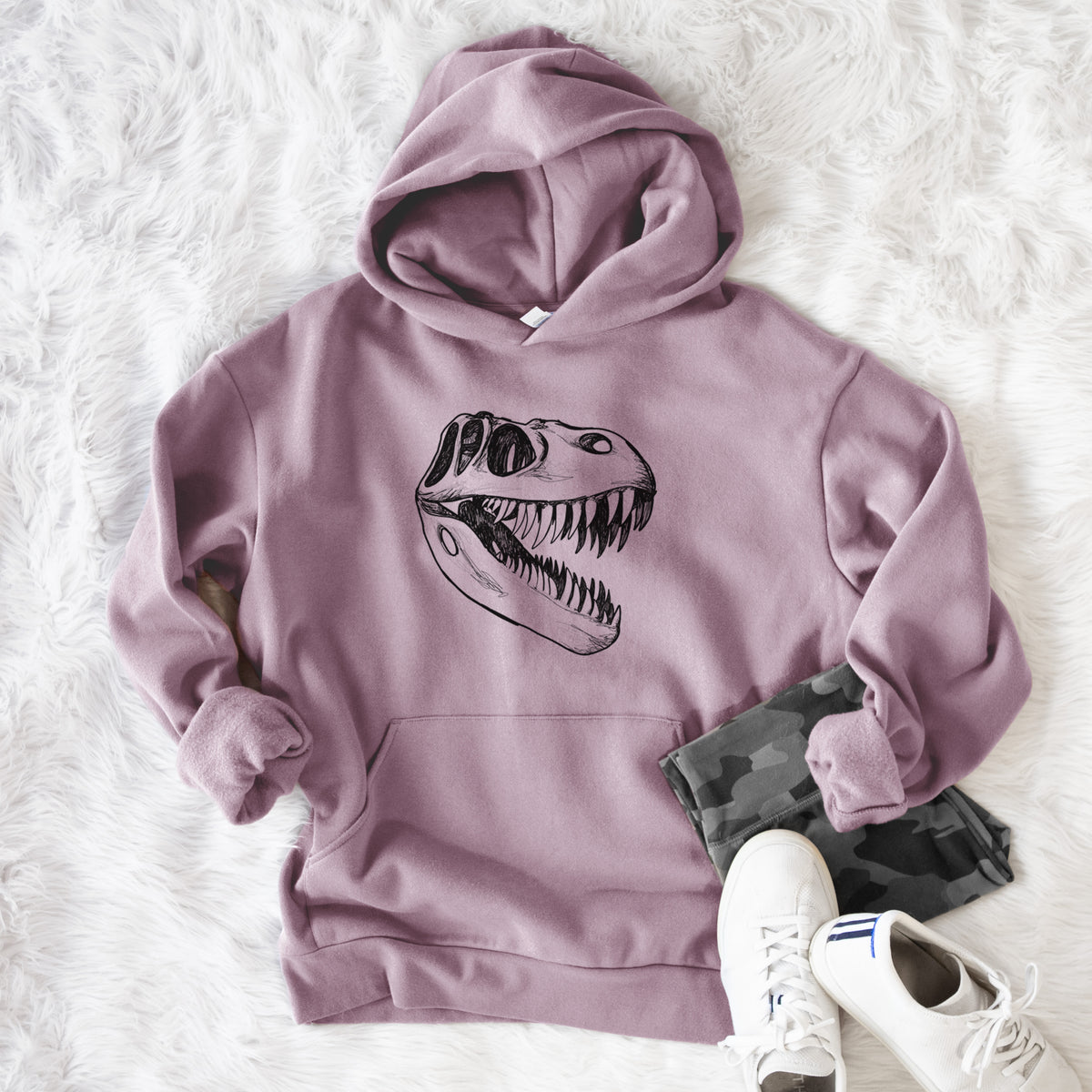 Tyrannosaurus Rex Skull  - Bodega Midweight Hoodie