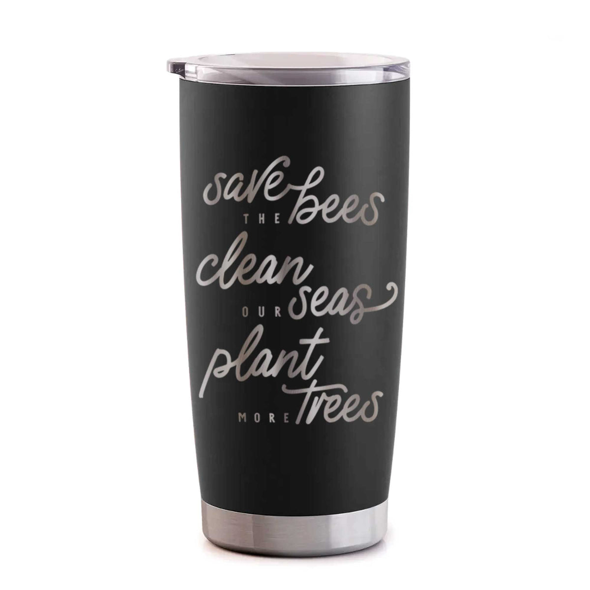 Bees Seas Trees - Typography - 20oz Polar Insulated Tumbler