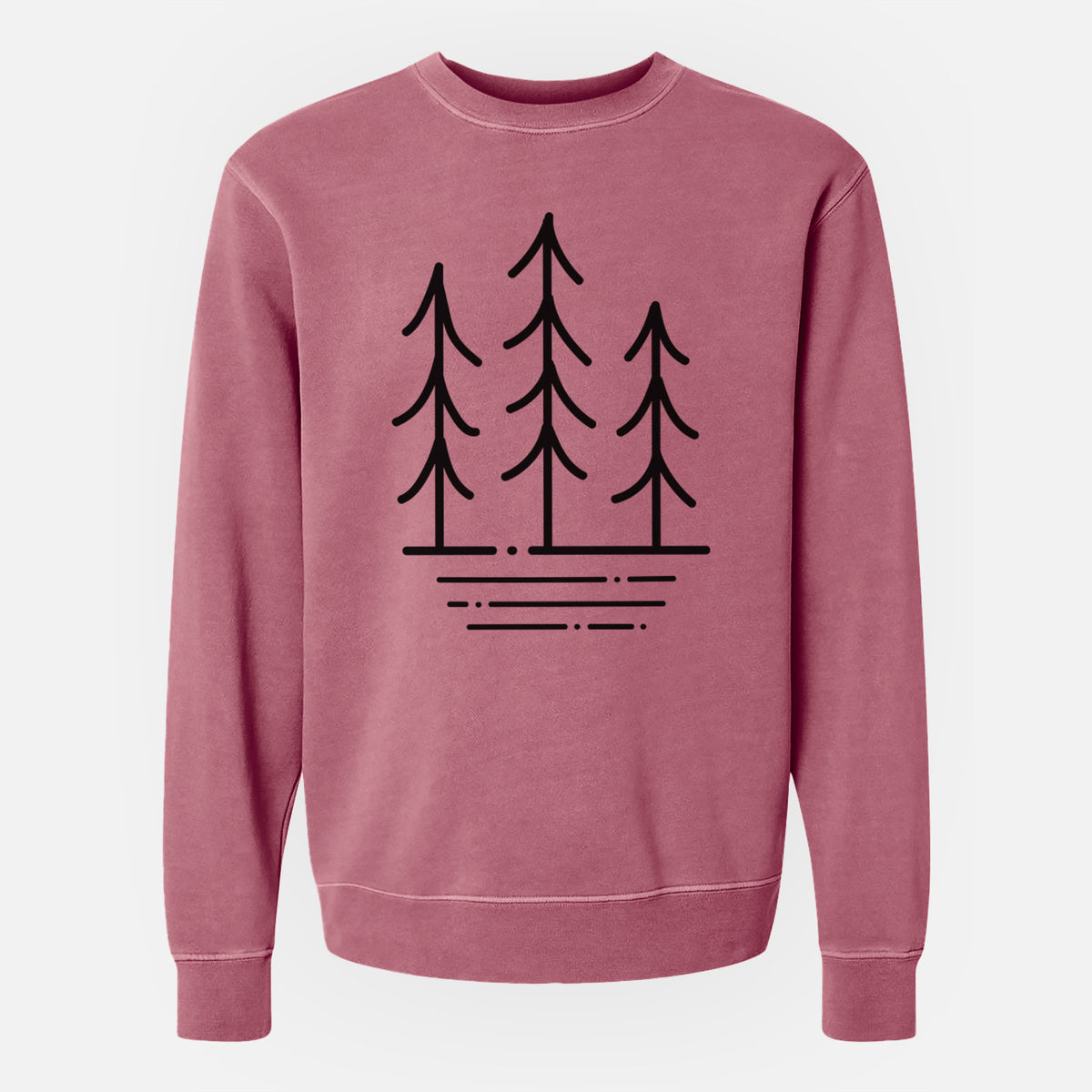 Three Trees - Unisex Pigment Dyed Crew Sweatshirt