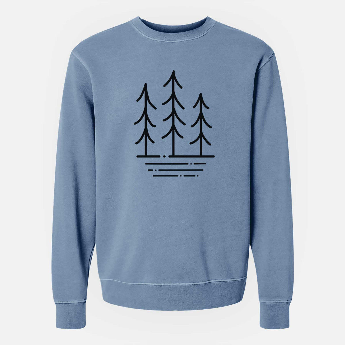 Three Trees - Unisex Pigment Dyed Crew Sweatshirt