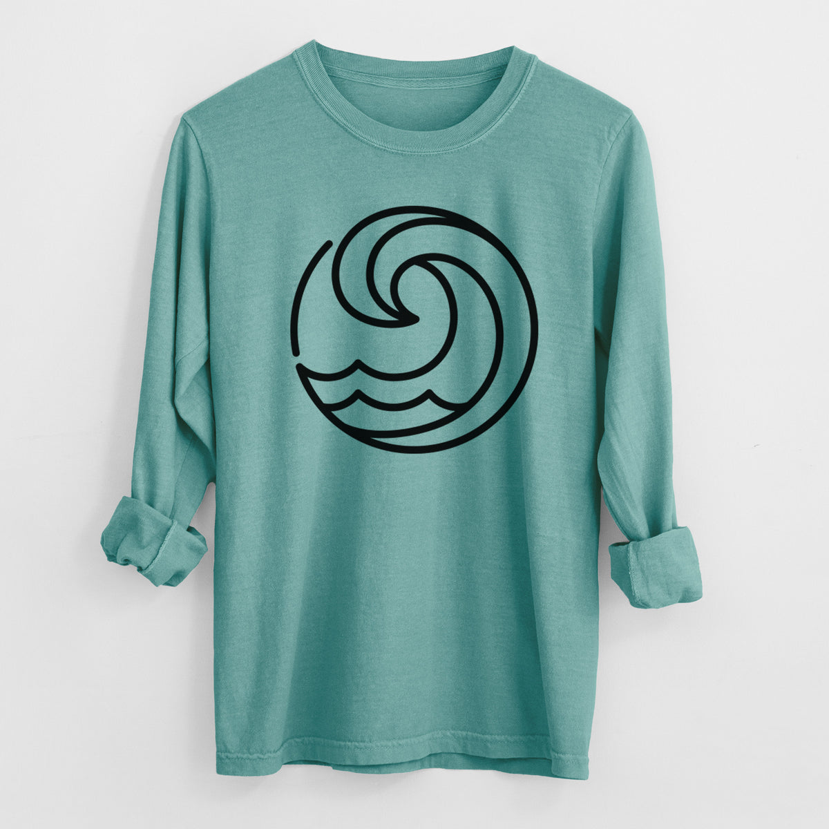 Tidal Wave Circle - Heavyweight 100% Cotton Long Sleeve