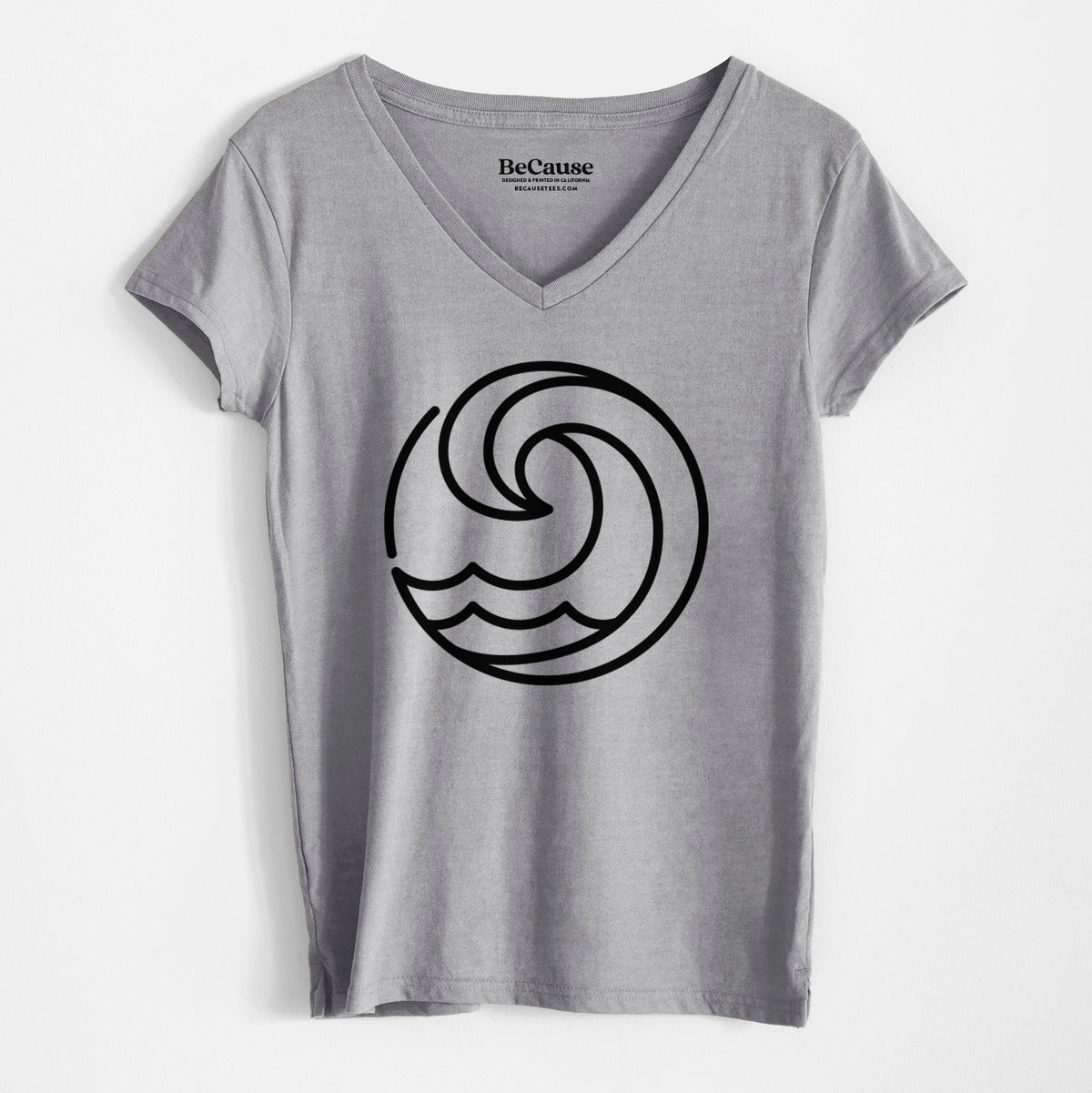 Tidal Wave Circle - Women&#39;s 100% Recycled V-neck