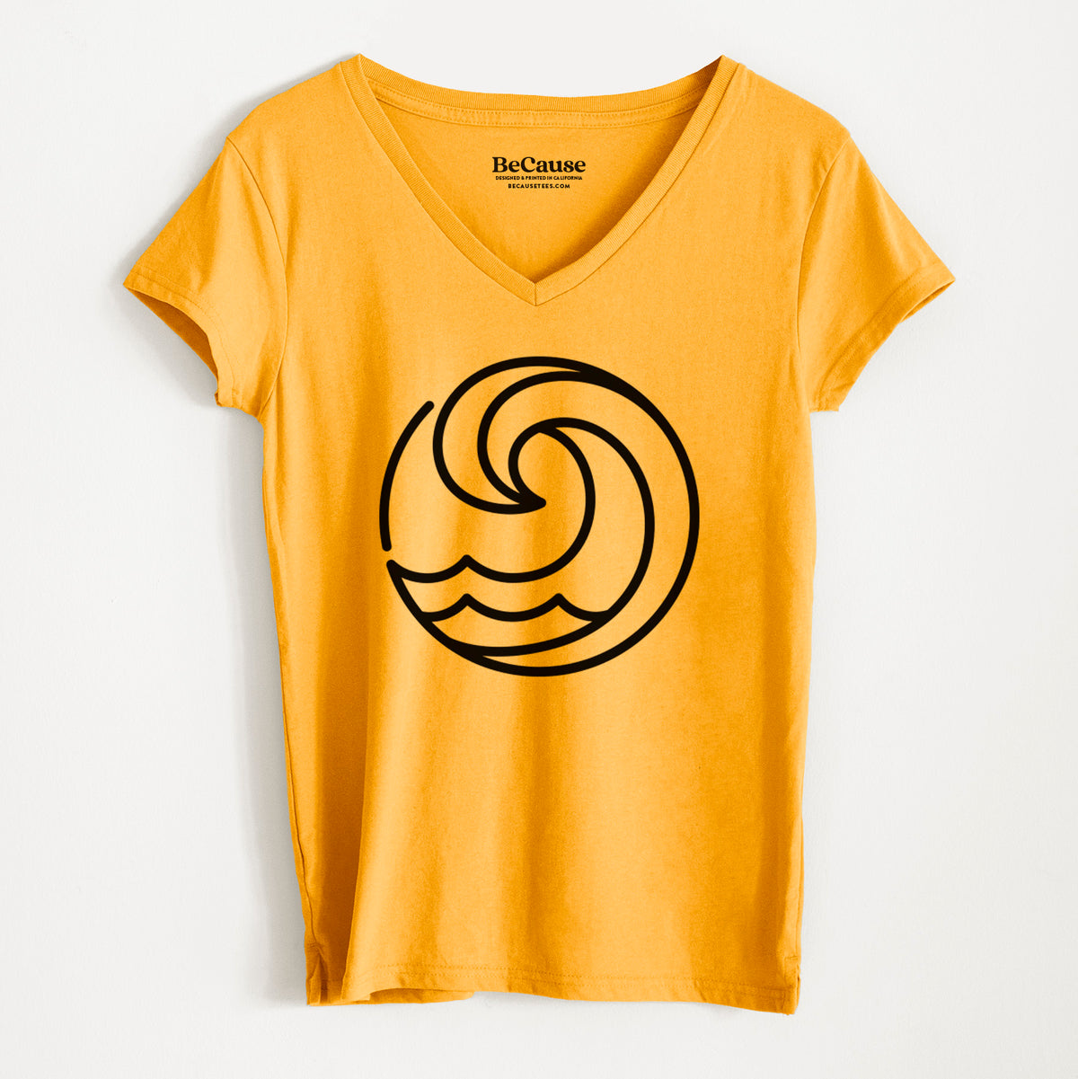 Tidal Wave Circle - Women&#39;s 100% Recycled V-neck