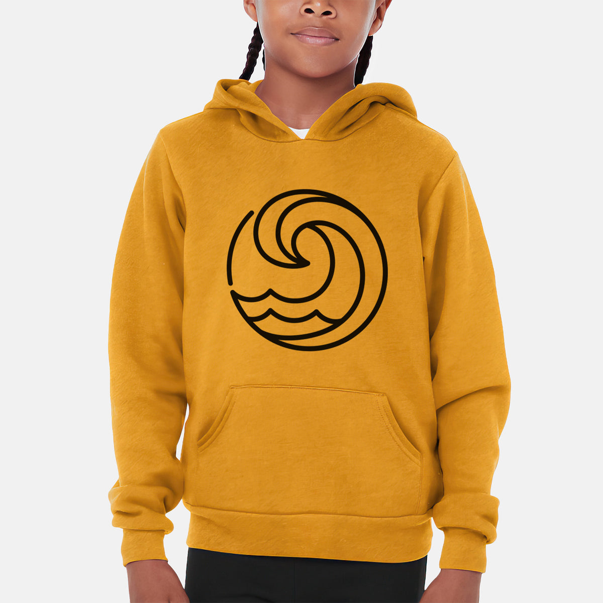 Tidal Wave Circle - Youth Hoodie Sweatshirt