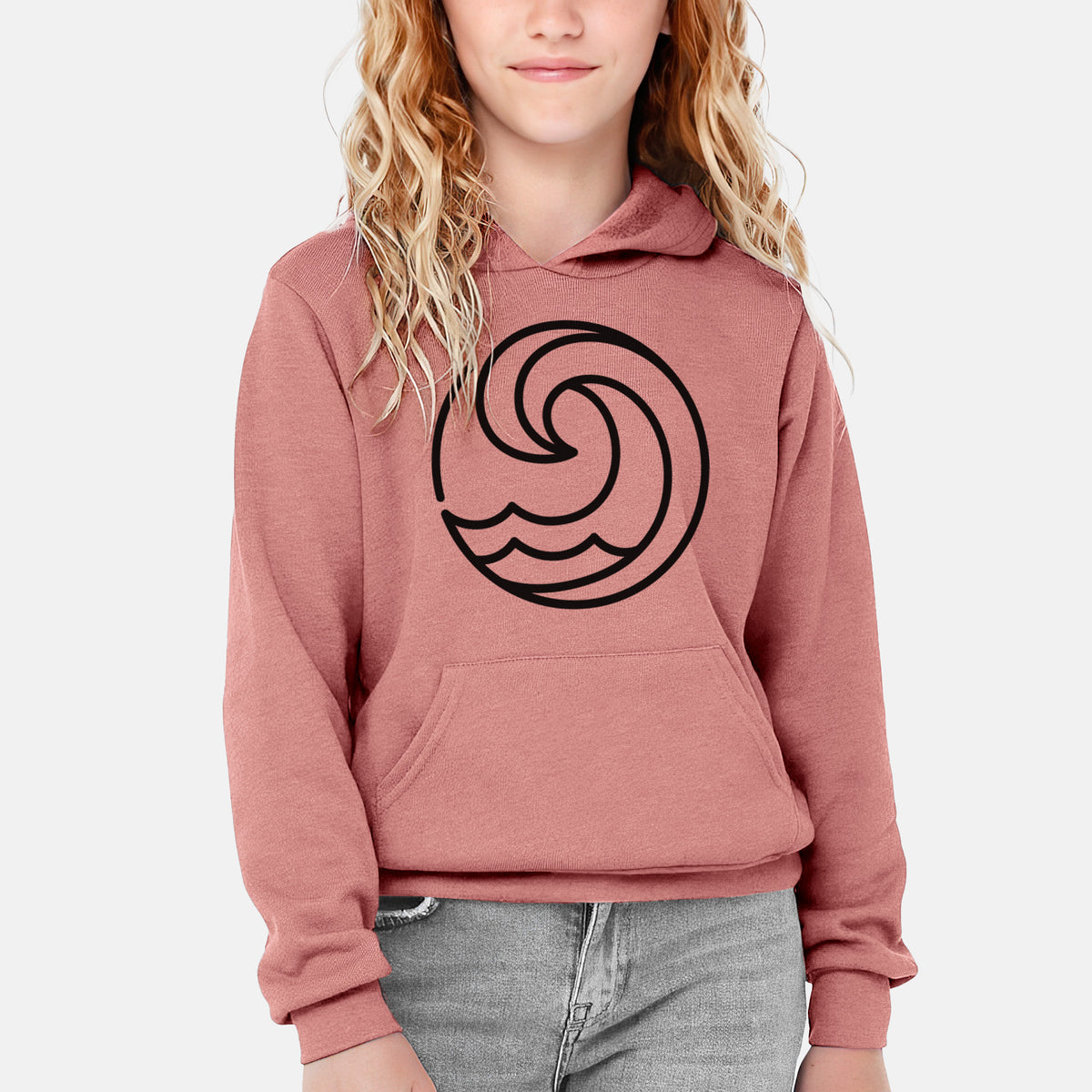 Tidal Wave Circle - Youth Hoodie Sweatshirt