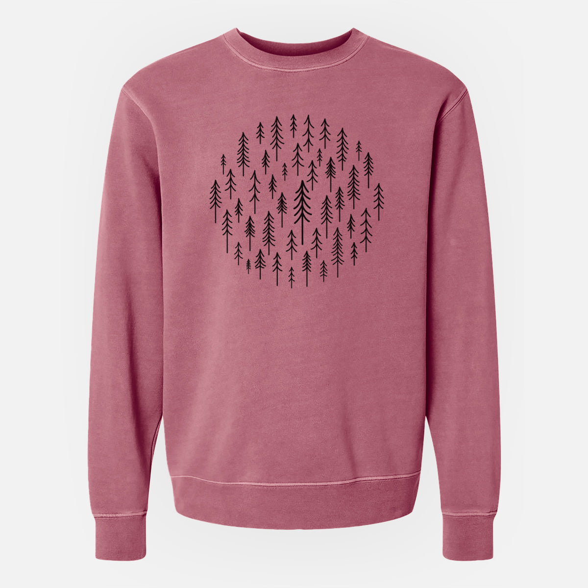 CIrcle of Trees - Unisex Pigment Dyed Crew Sweatshirt