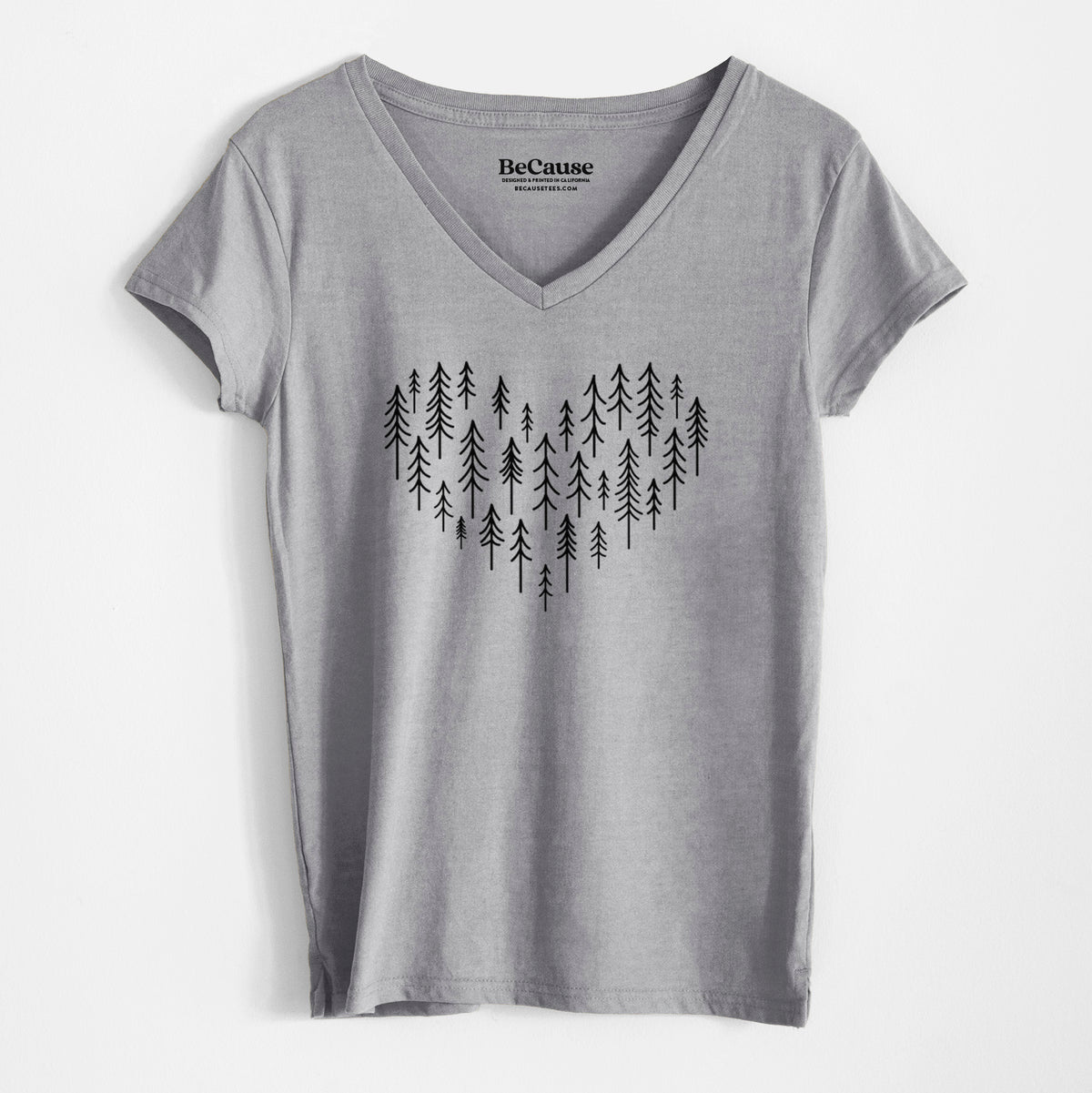 Heart of Trees - Women&#39;s 100% Recycled V-neck