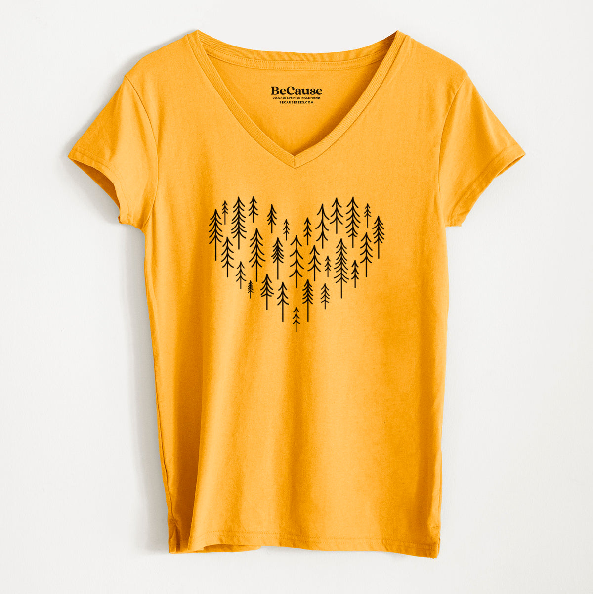 Heart of Trees - Women&#39;s 100% Recycled V-neck