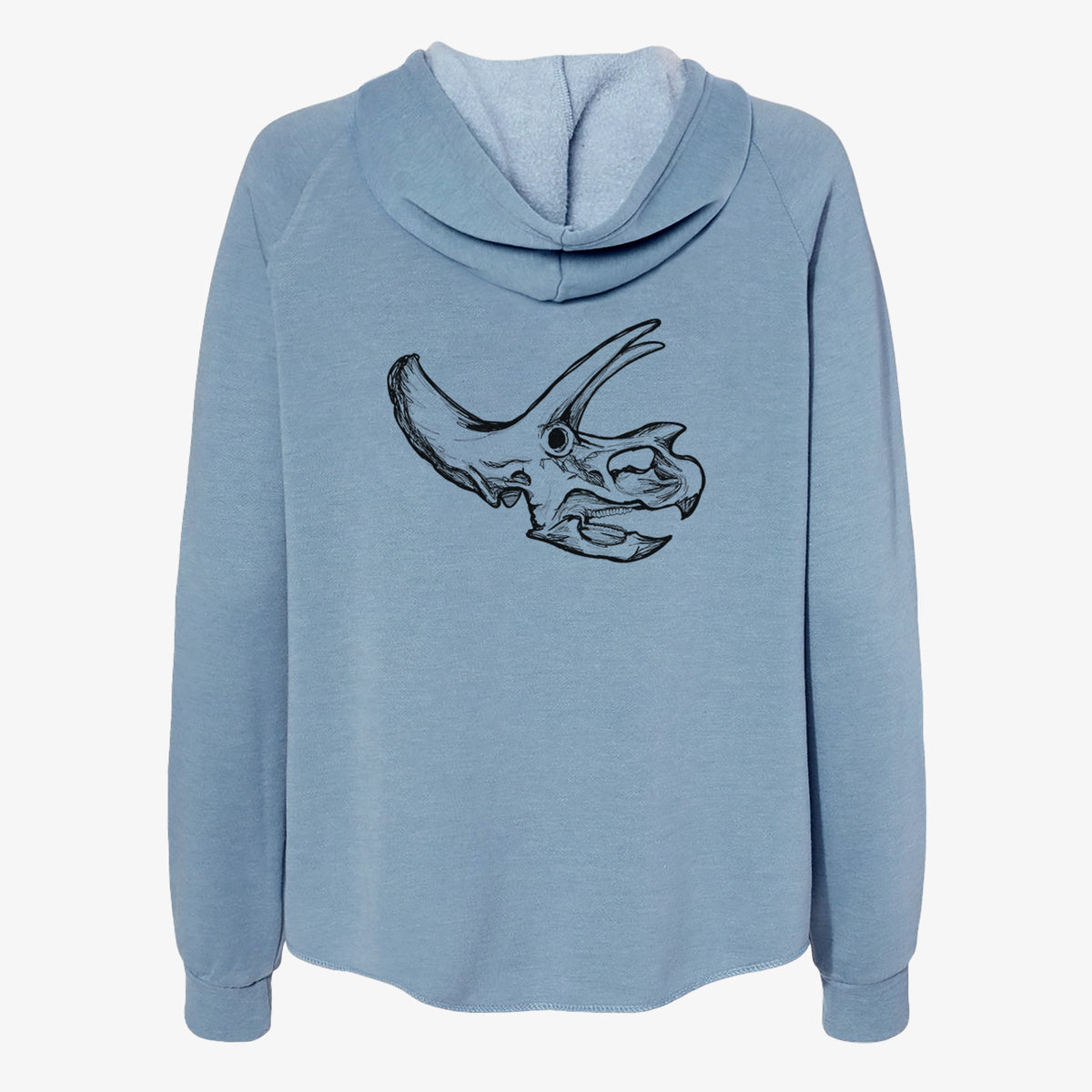 Triceratops Skull - Women&#39;s Cali Wave Zip-Up Sweatshirt