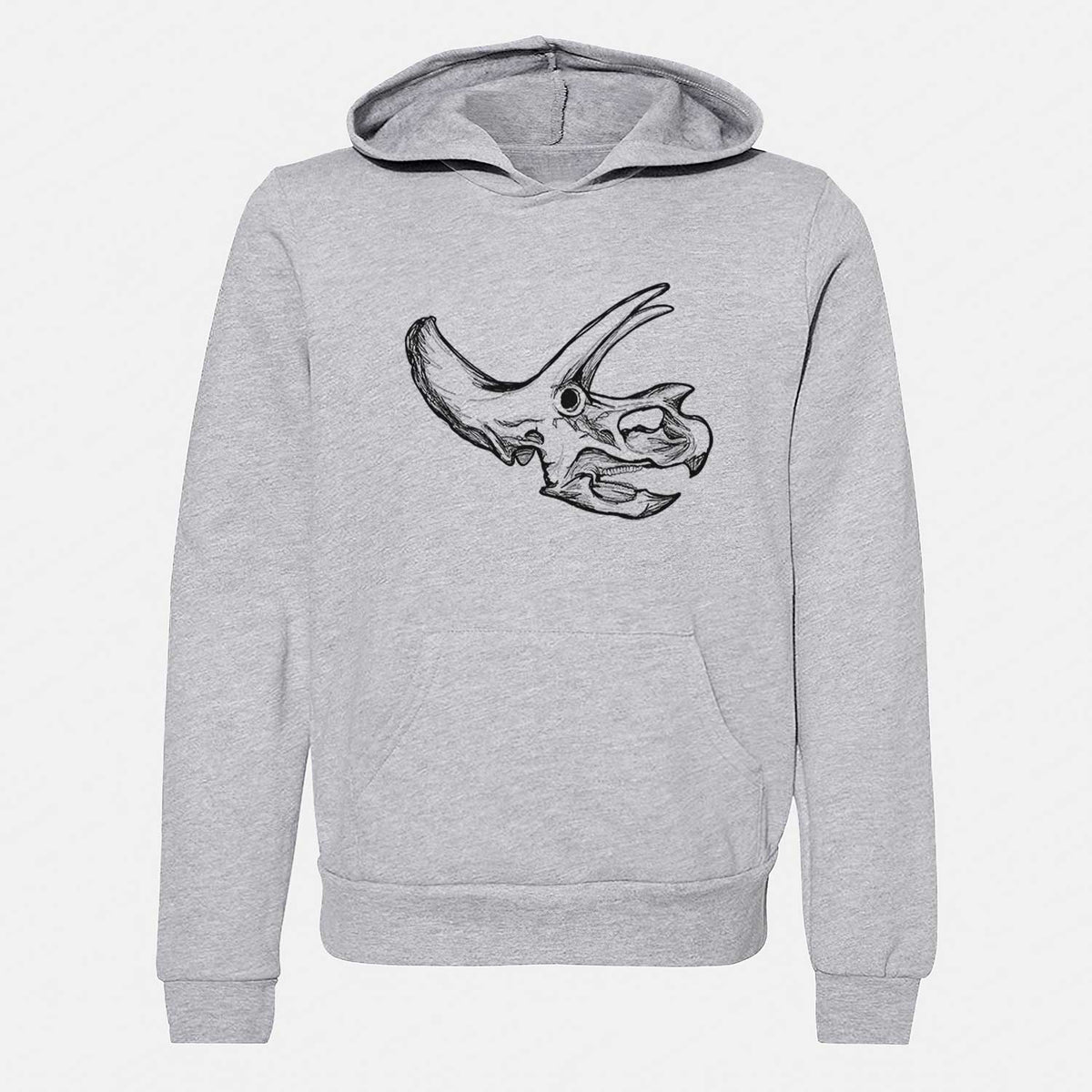 Triceratops Skull - Youth Hoodie Sweatshirt