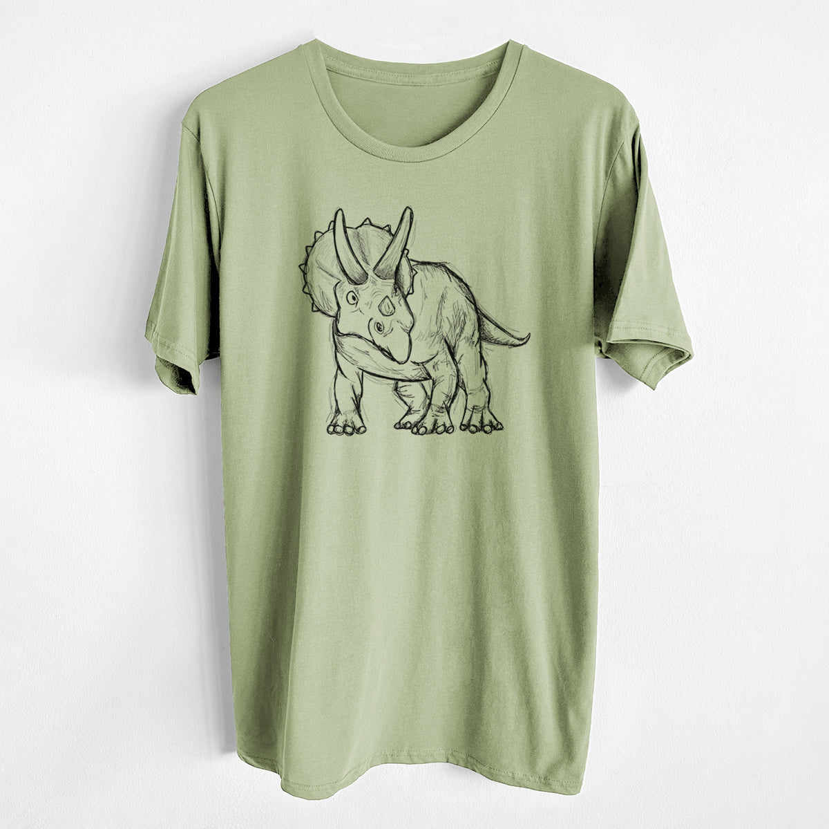 Triceratops Horridus - Unisex Crewneck - Made in USA - 100% Organic Cotton