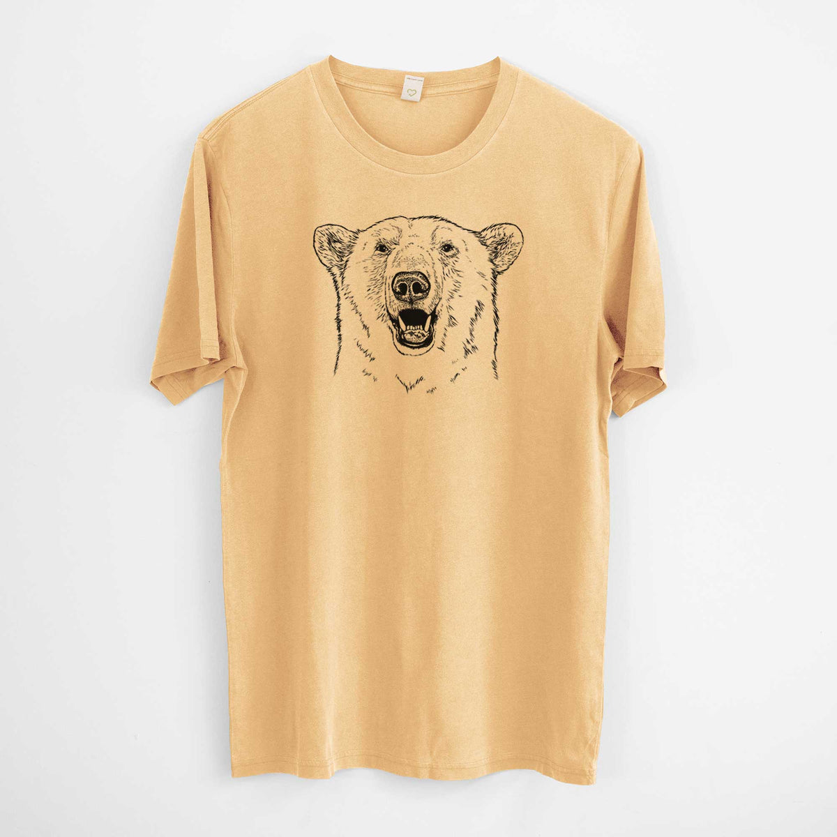 Ursus Maritimus - Polar Bear -  Mineral Wash 100% Organic Cotton Short Sleeve