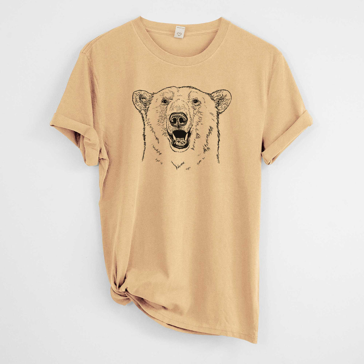 Ursus Maritimus - Polar Bear -  Mineral Wash 100% Organic Cotton Short Sleeve