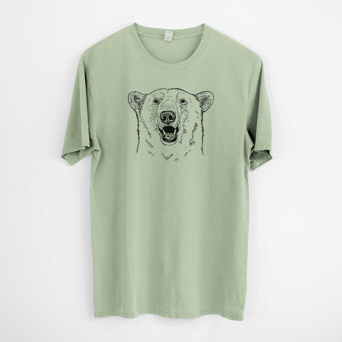 Ursus Maritimus - Polar Bear -  Mineral Wash 100% Organic Cotton Short Sleeve