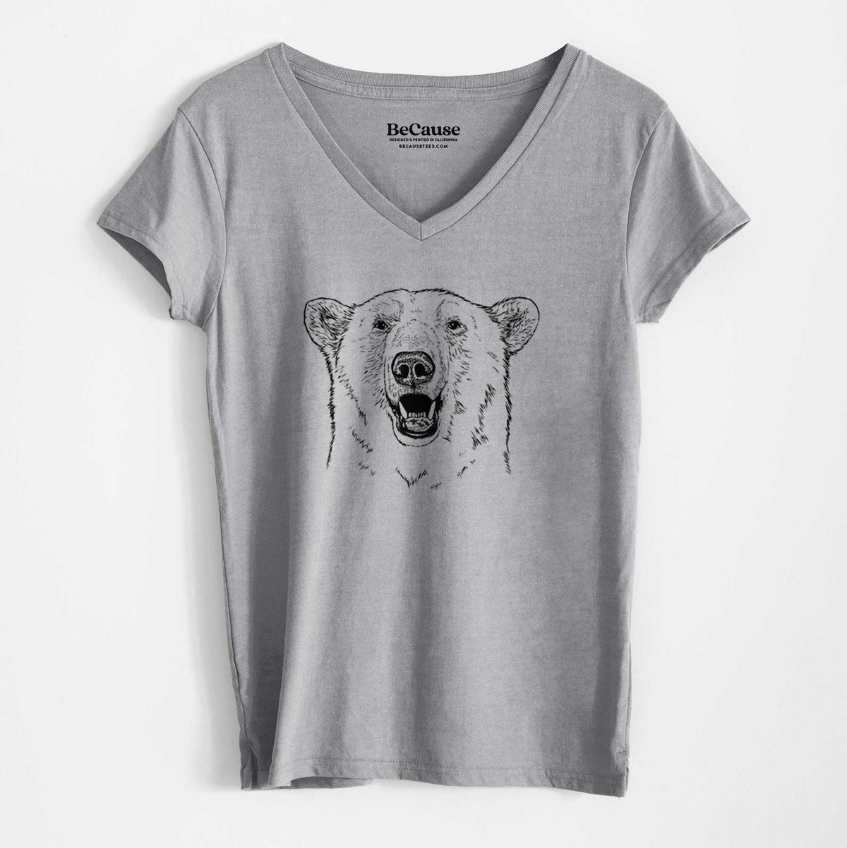 Ursus Maritimus - Polar Bear - Women&#39;s 100% Recycled V-neck