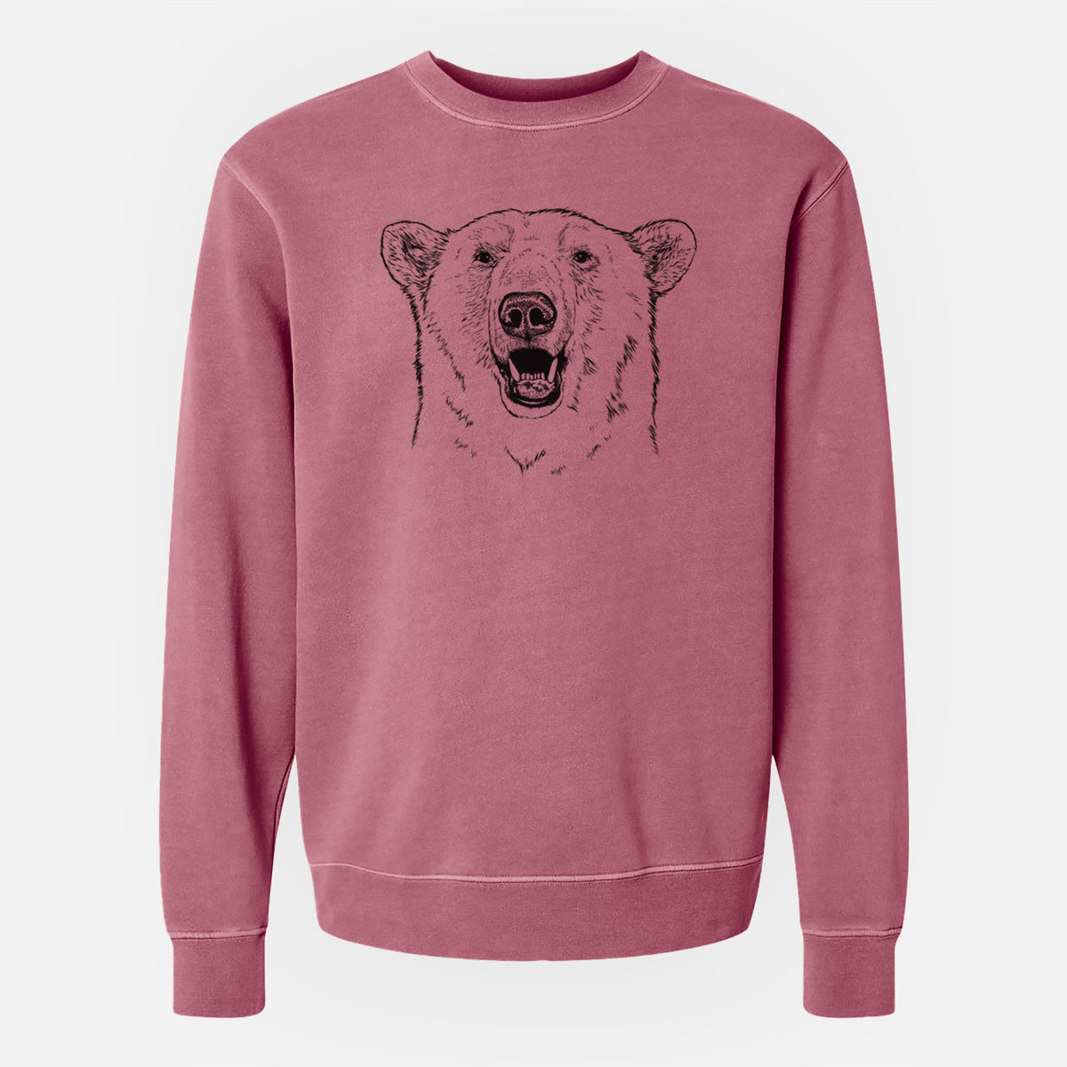 Ursus Maritimus - Polar Bear - Unisex Pigment Dyed Crew Sweatshirt